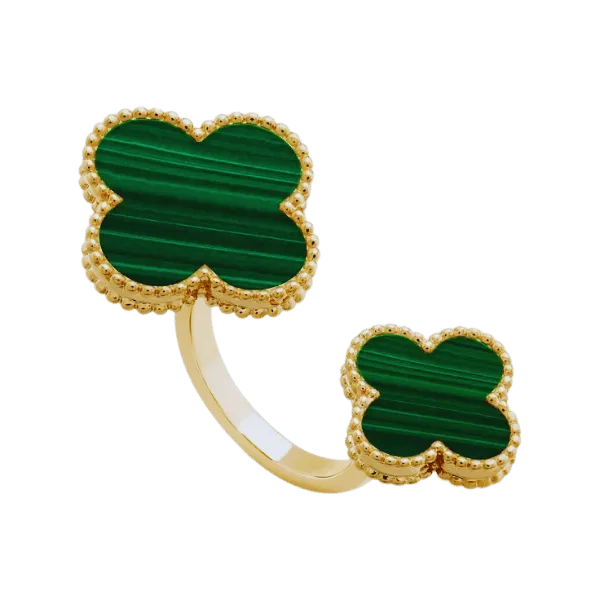 Discover the Elegance of Van Cleef & Arpels Vintage Alhambra Malachite Jewellery