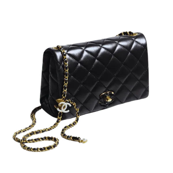 Discover the Elegance of a Black and Gold Chanel Shoulder Bag