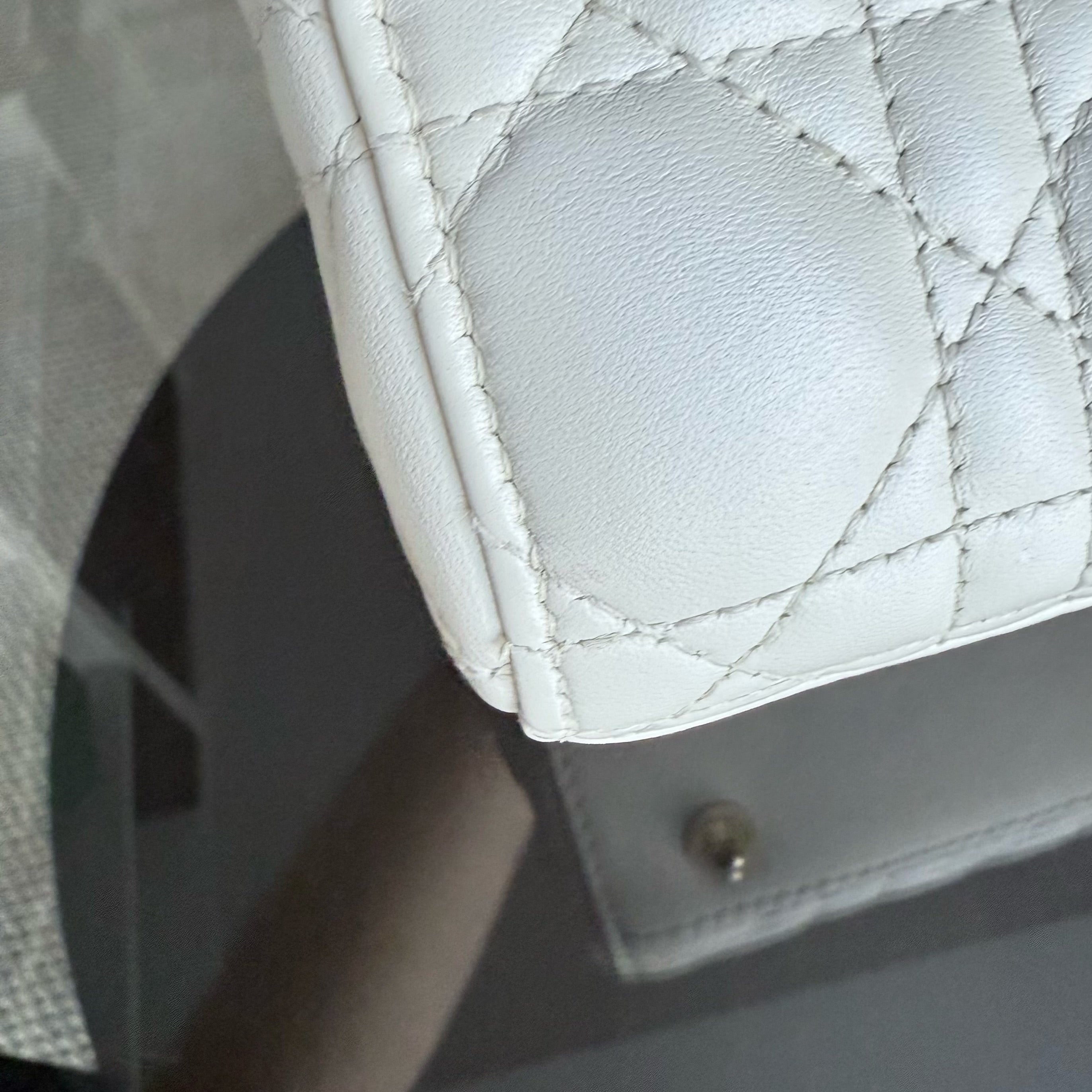 Dior MyABC Lady Small - Cannage Lambskin White Gold Hardware