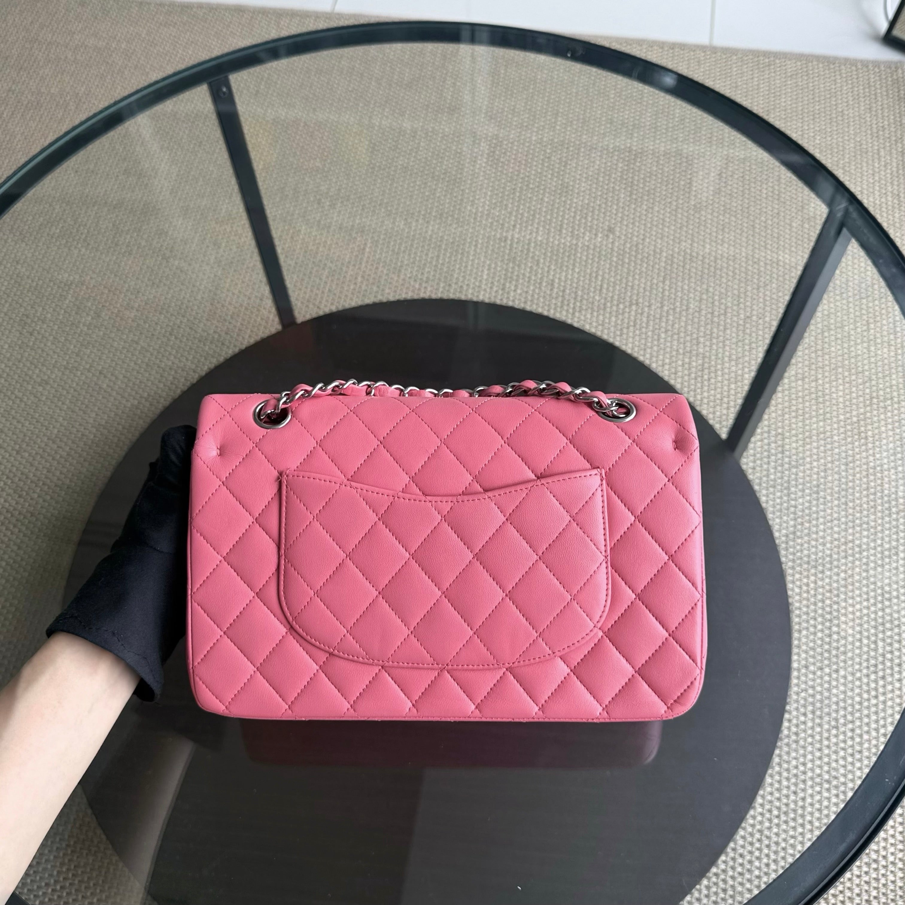 Chanel Classic Flap Medium - 25CM Quilted Lambskin Light Pink Gold Hardware Series 16