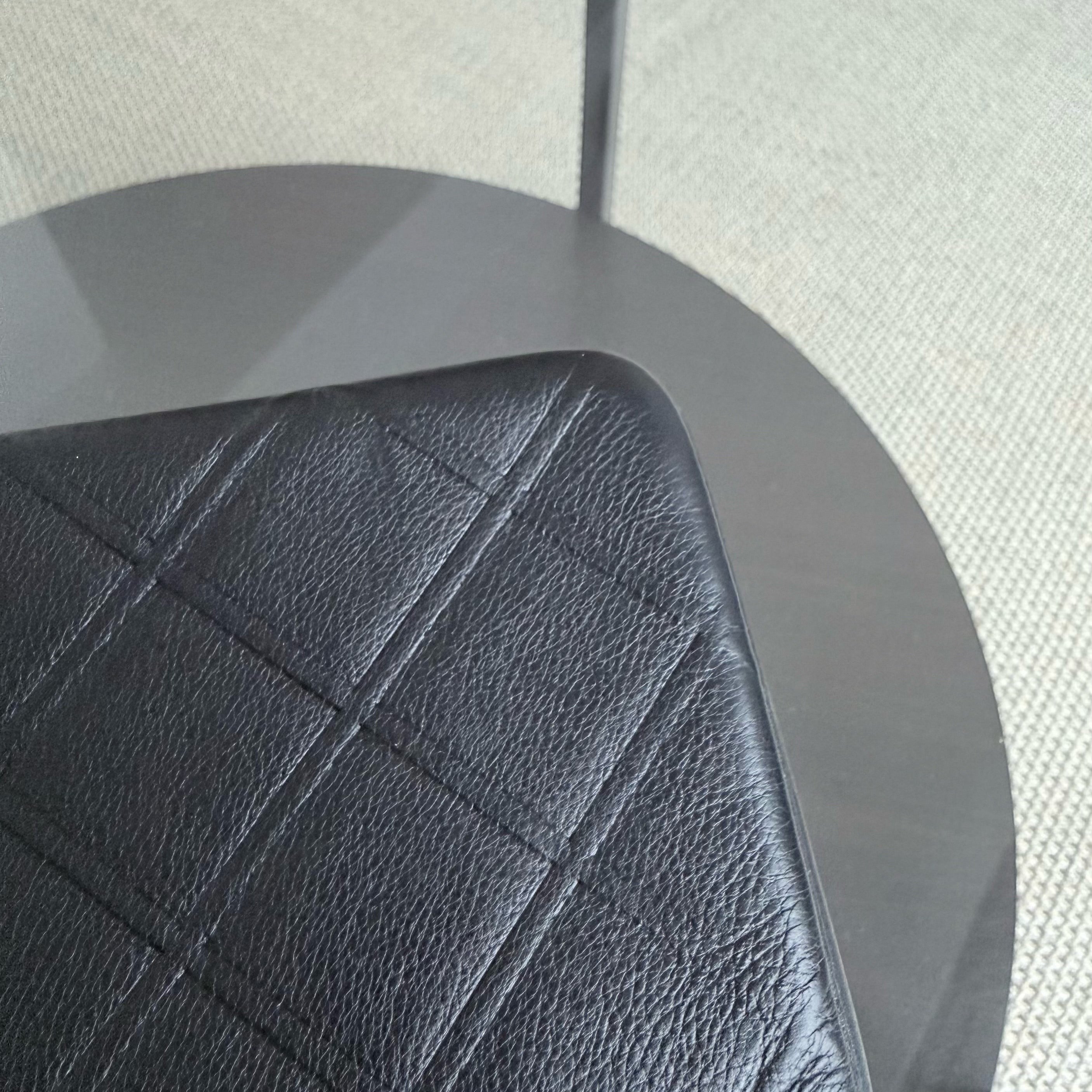 Chanel Flap Medium - Calfskin 25CM Quilted Black Ruthenium Silver Hardware Series 18