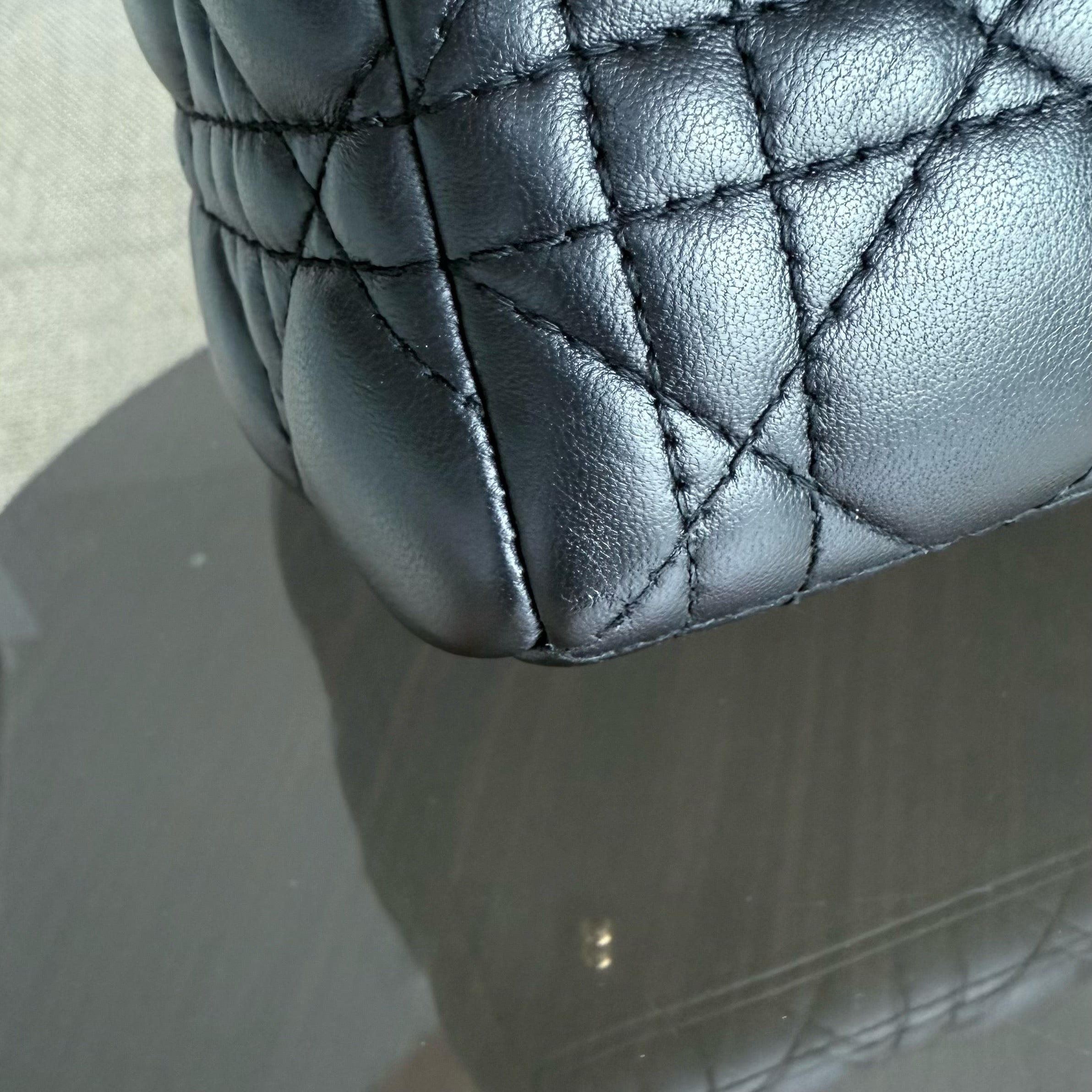 Dior Lady Medium - Canange Lambskin Black Gold Hardware