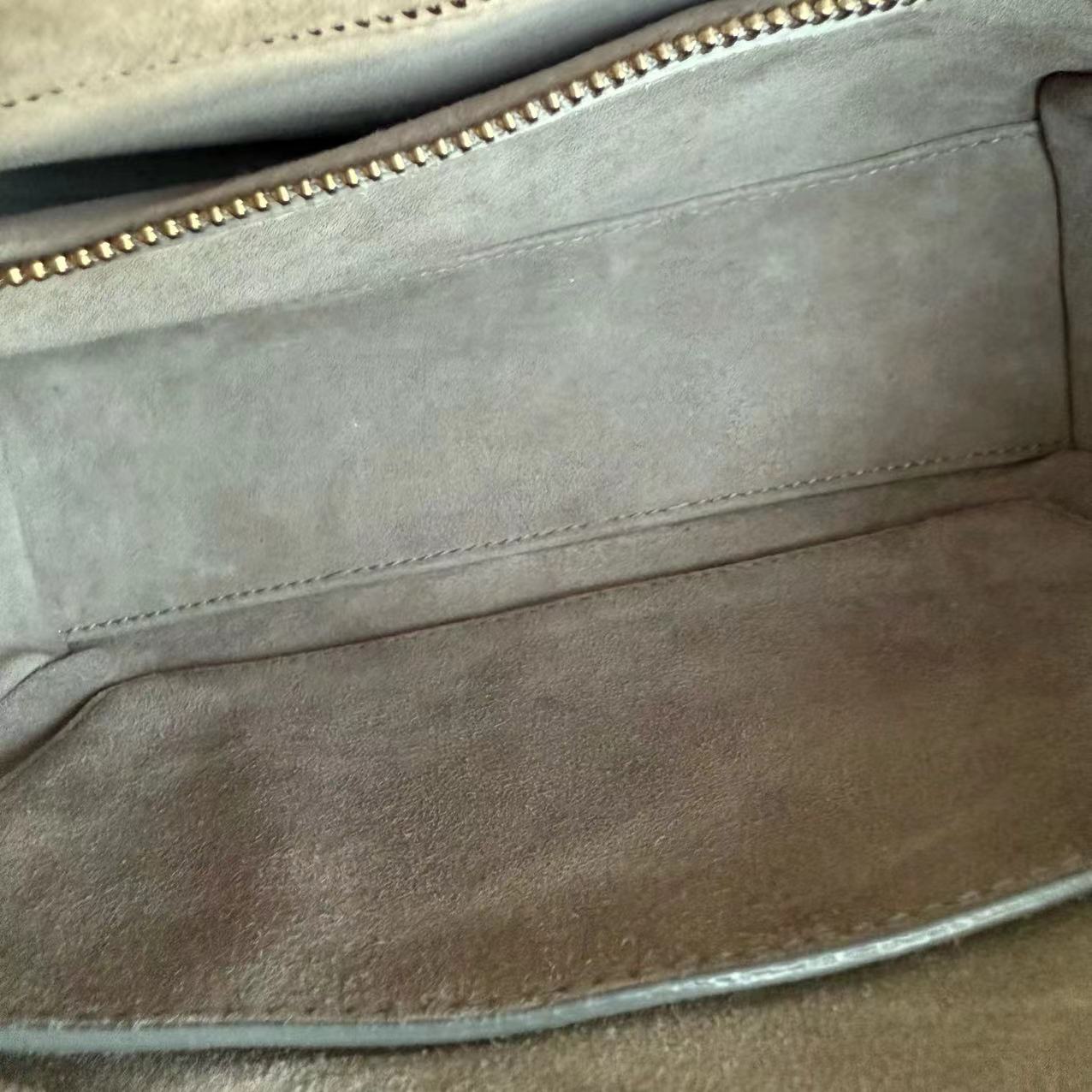 Dior Small Lady Shoulder Bag - Studded Cannage Grey Gray Golden Hardware
