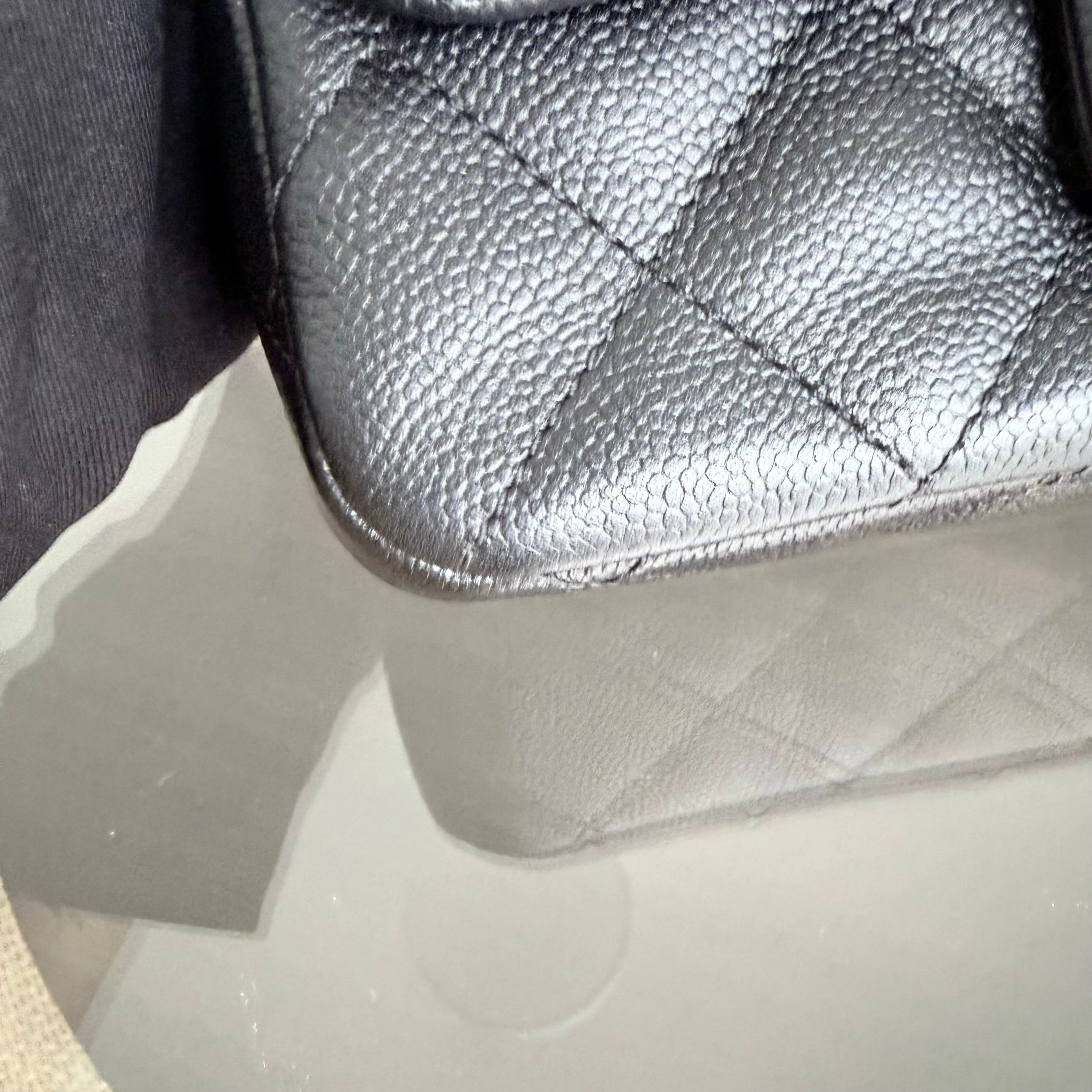 Chanel Flap Mini Sweetheart 23P Adjustable Chain - Caviar Quilted Black Gold Hardware Microchip