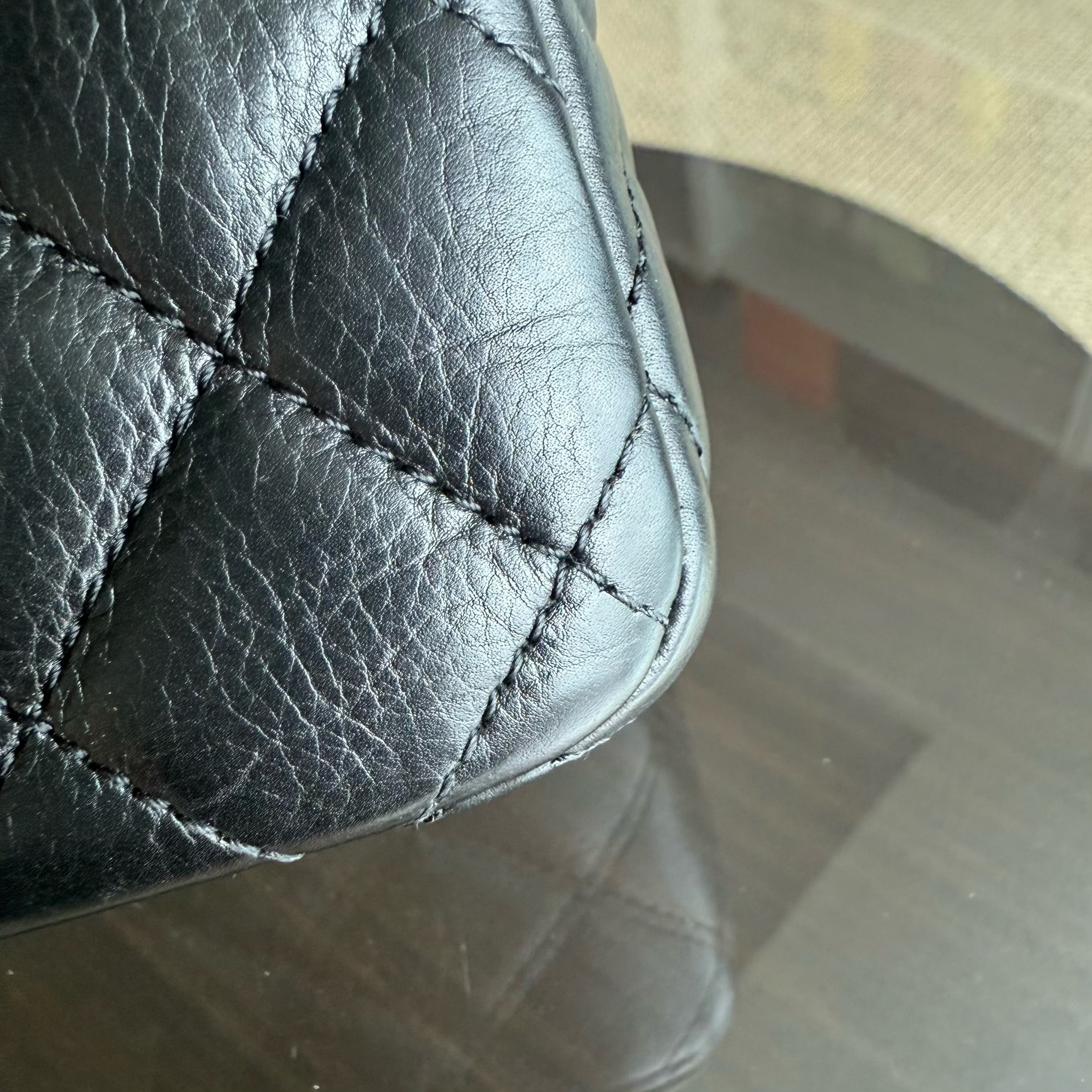 Chanel Classic Flap Seasonal Medium- Rock The Corner Quilted Calfskin Black Gold Hardware Series 24