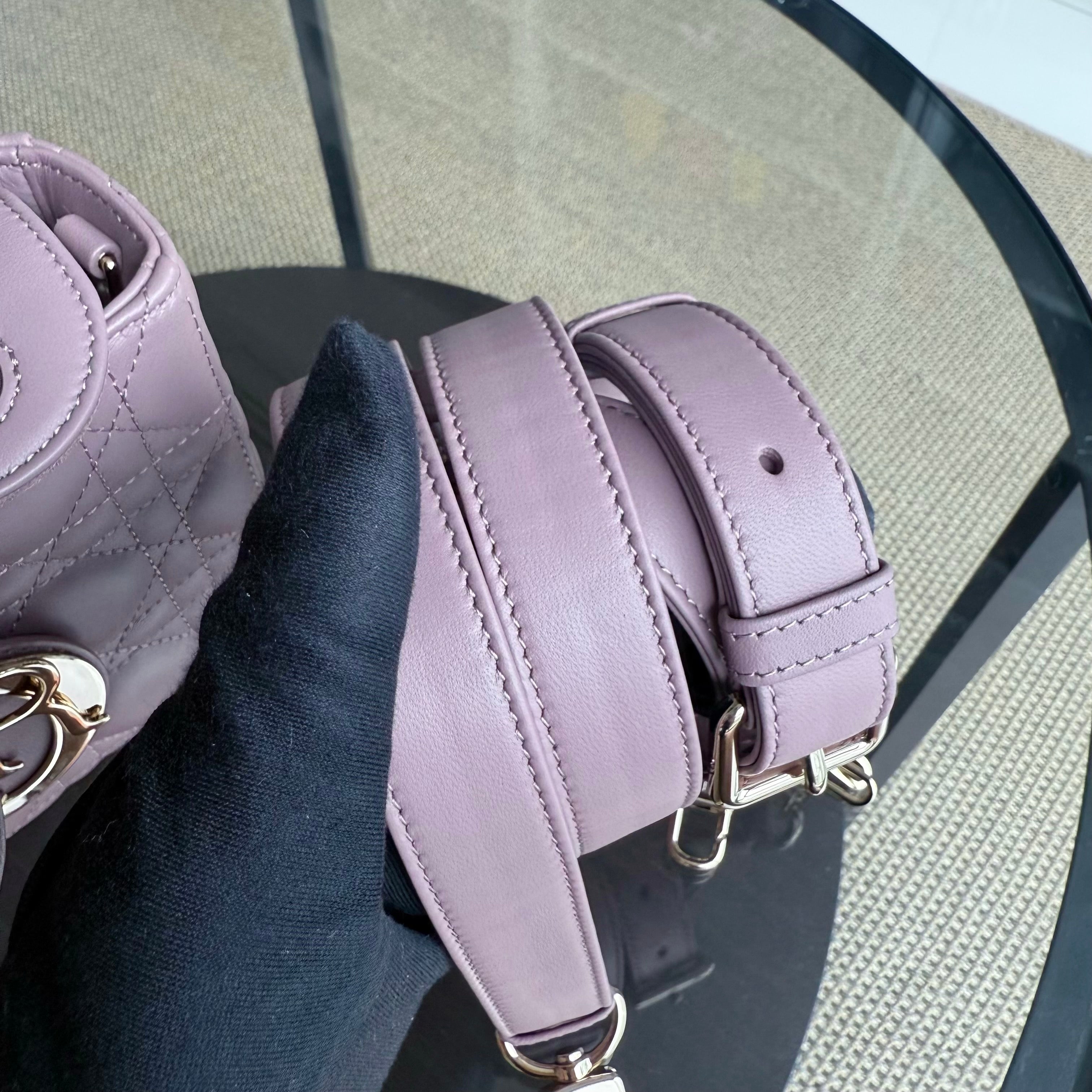 Dior D-Joy Medium - Cannage Lambskin Blush Pink Gold Hardware