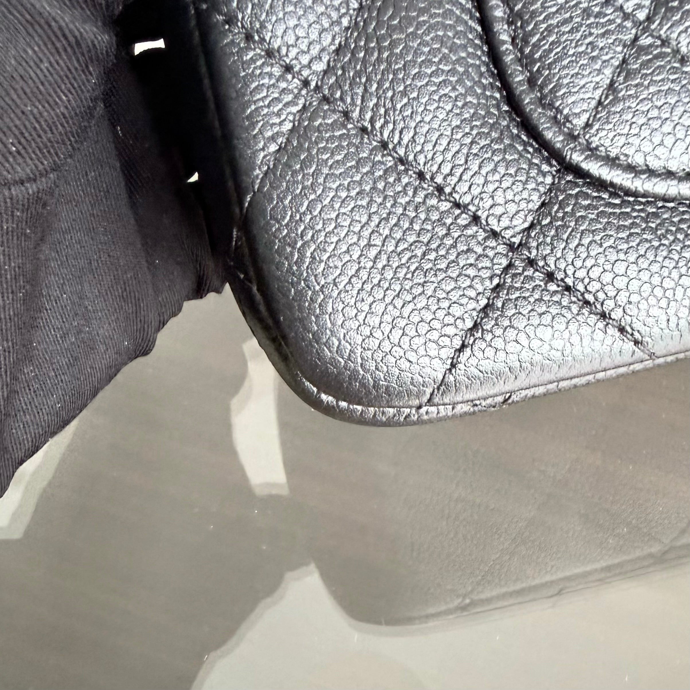 Chanel Flap Mini Sweetheart 23P Adjustable Chain - Caviar Quilted Black Gold Hardware Microchip