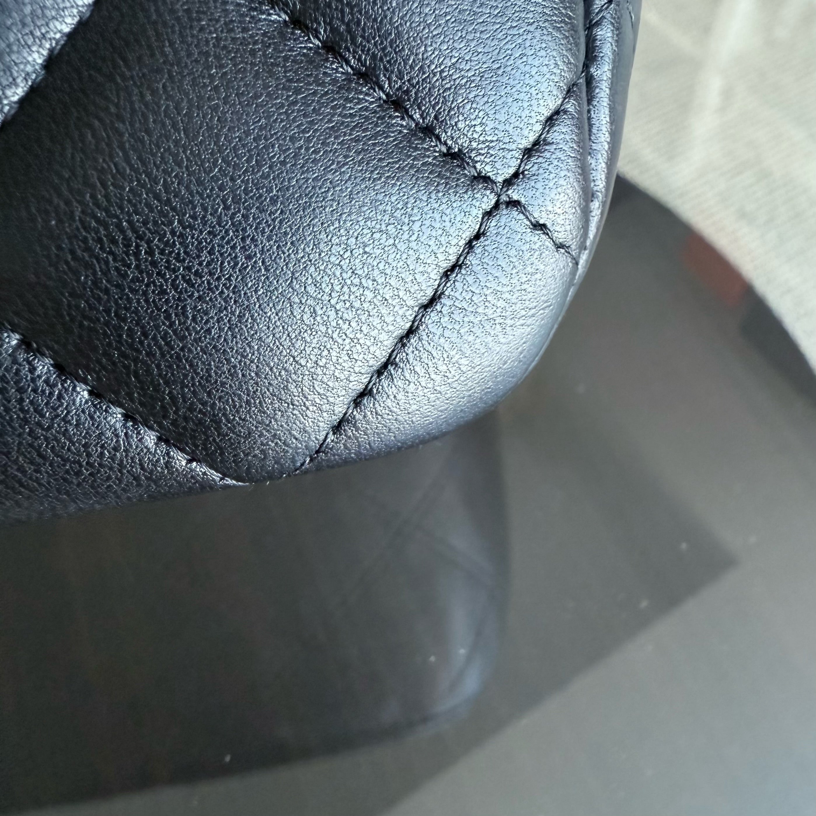 Chanel Classic Flap Jumbo - 30CM Single Flap Quilted Lambskin Black Gold Hardware Series 13