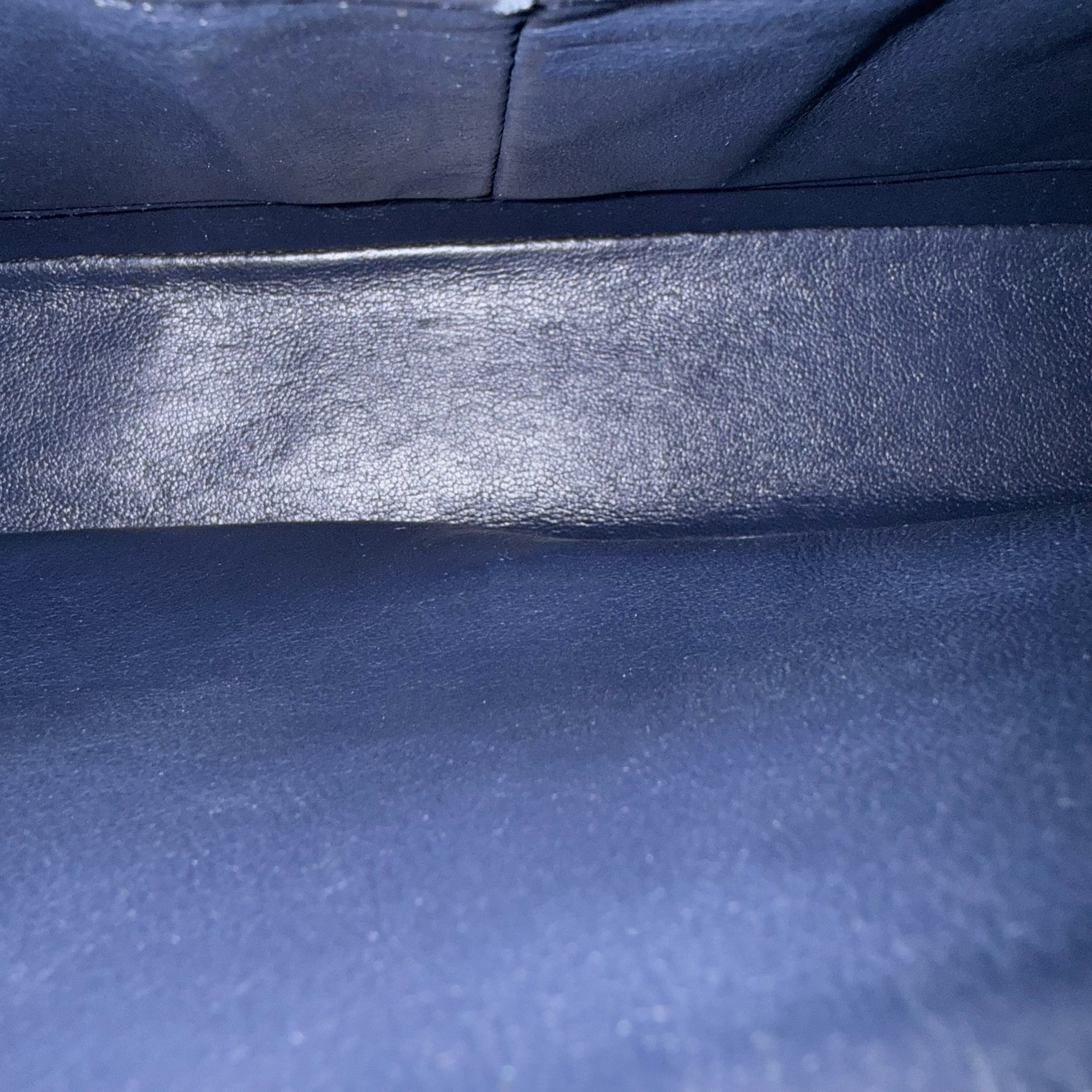 Chanel Classic Flap Medium - Caviar 25CM Quilted Dark Blue Silver Hardware Series 19