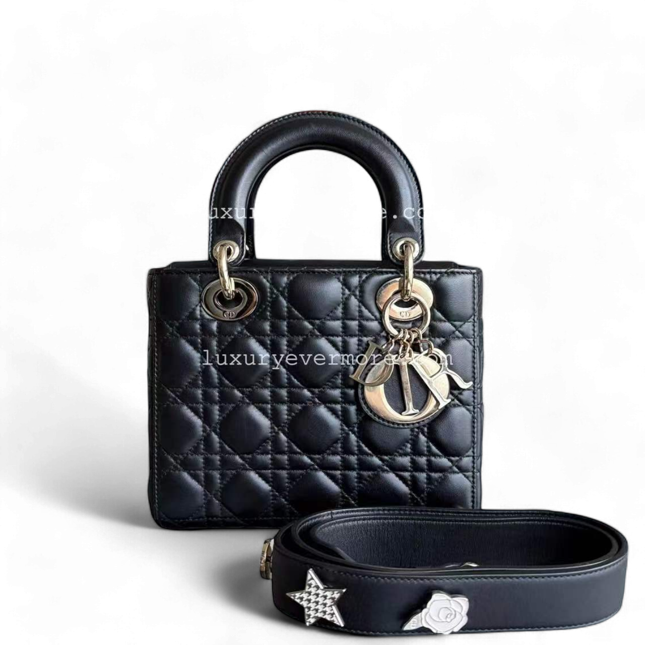 Dior Lady Small Cannage Lambskin Black Golden Hardware ABC MyABC