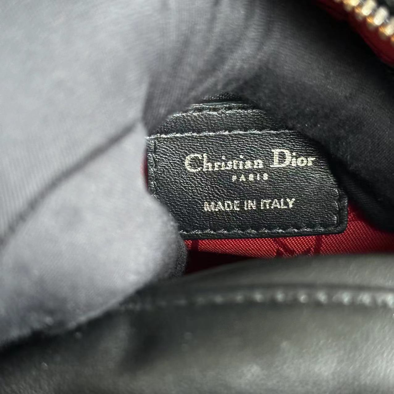 Dior Lady Medium Cannage Lambskin Black GHW