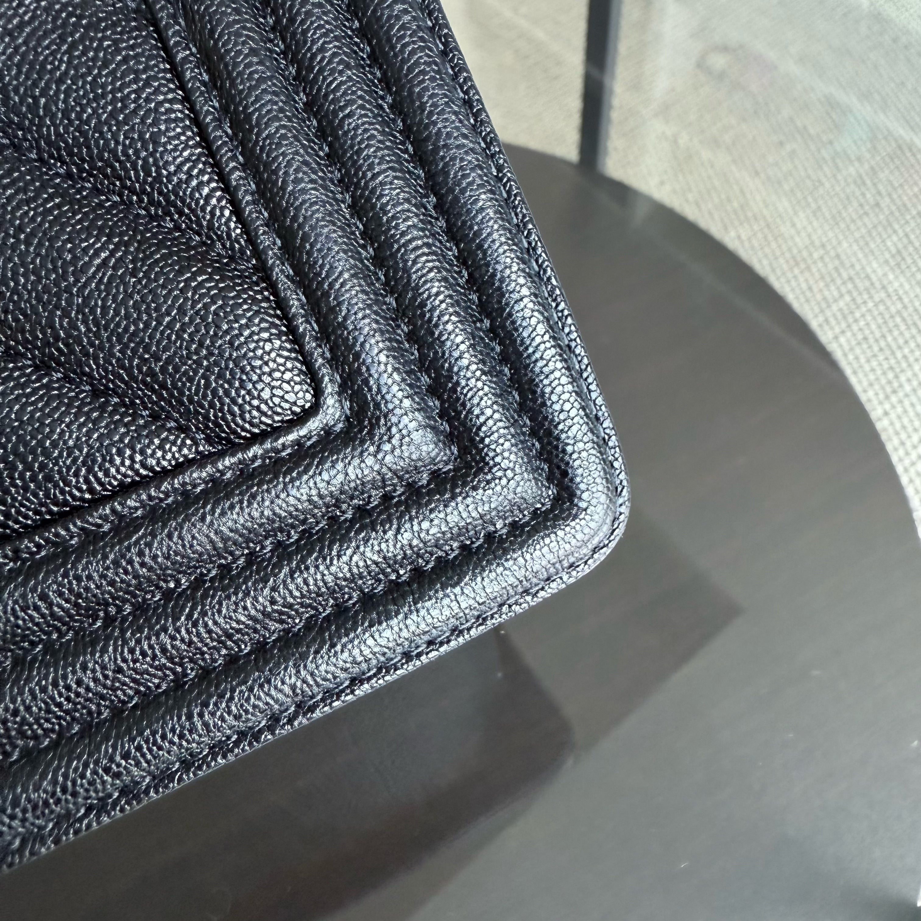 Chanel Boy Small - Caviar 20CM Chevron Black Gold Hardware Series 27