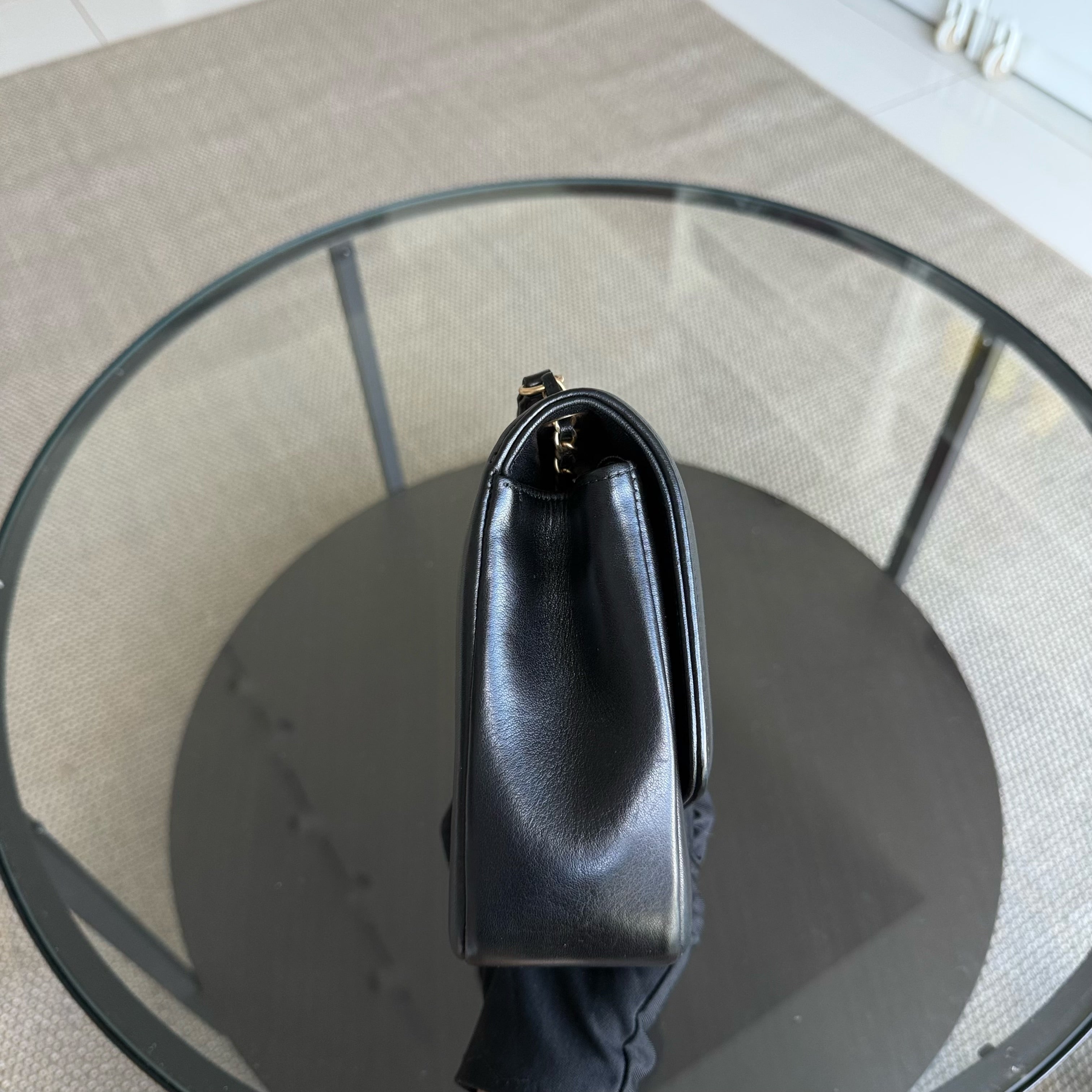 Chanel Diana Reissue - Quilted Lambskin 28CM Black Gold Hardware Series 20