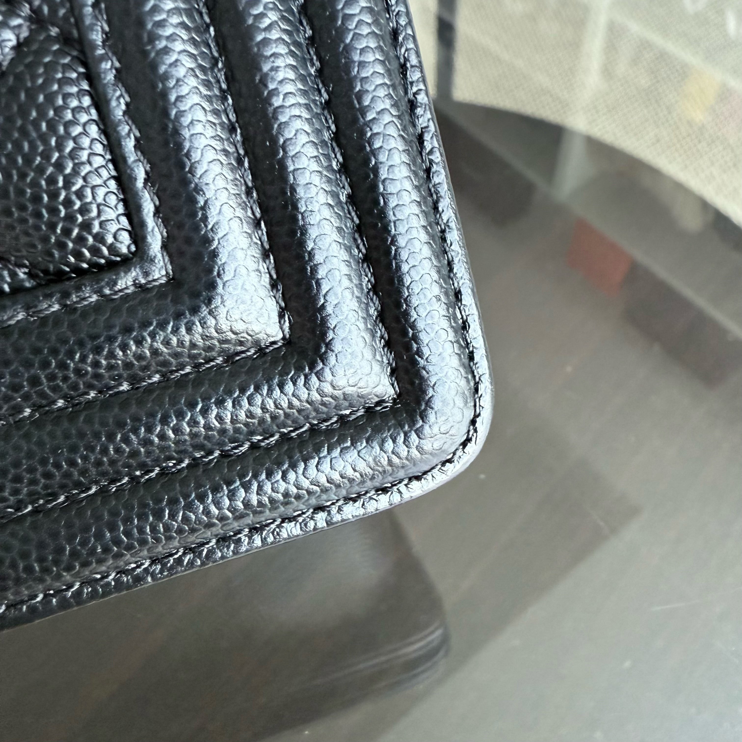 Chanel Boy Small - Caviar 20CM Quilted Black Gold Hardware Series 26