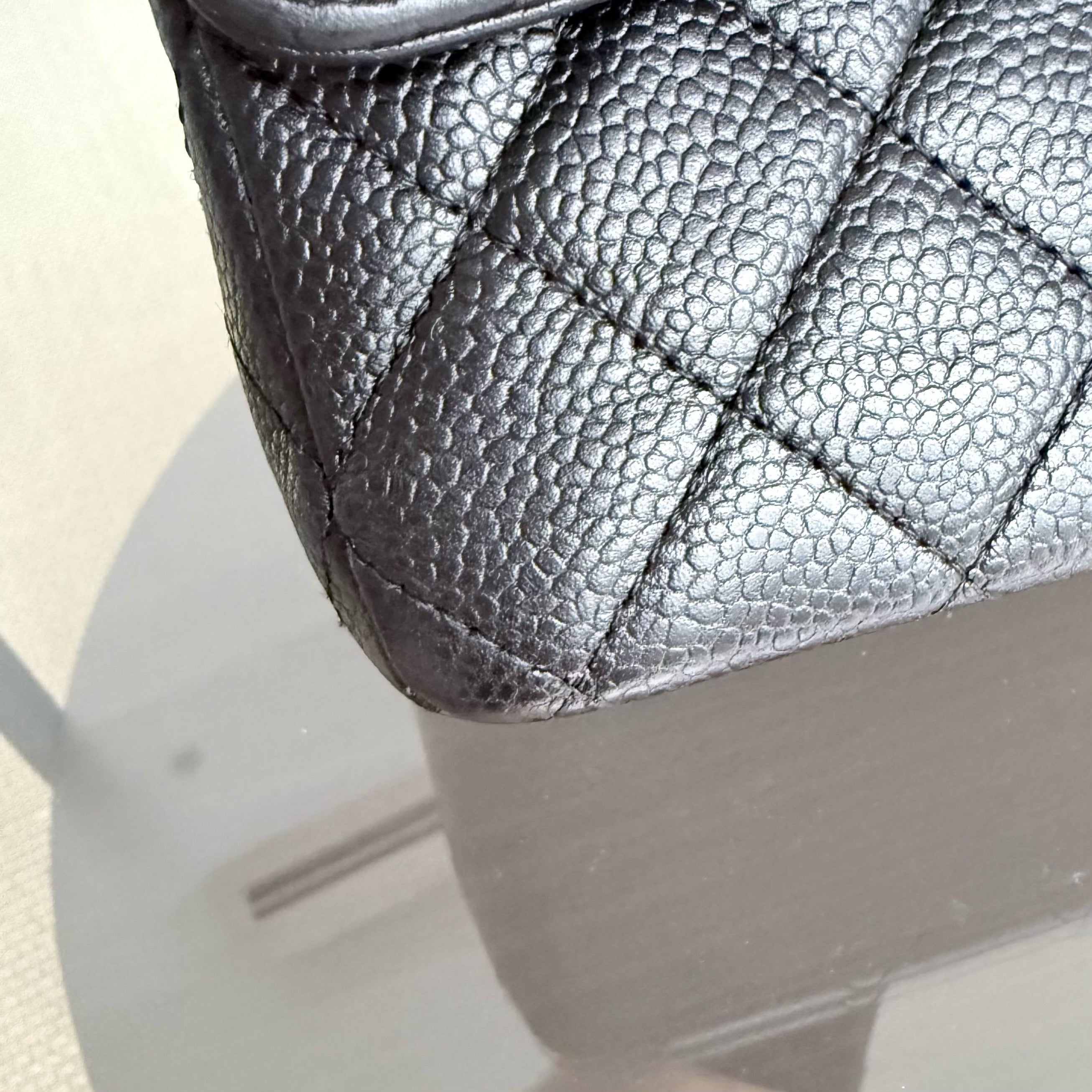 Chanel Classic Flap Medium - 25CM Caviar Quilted Black Gold Hardware Series 13