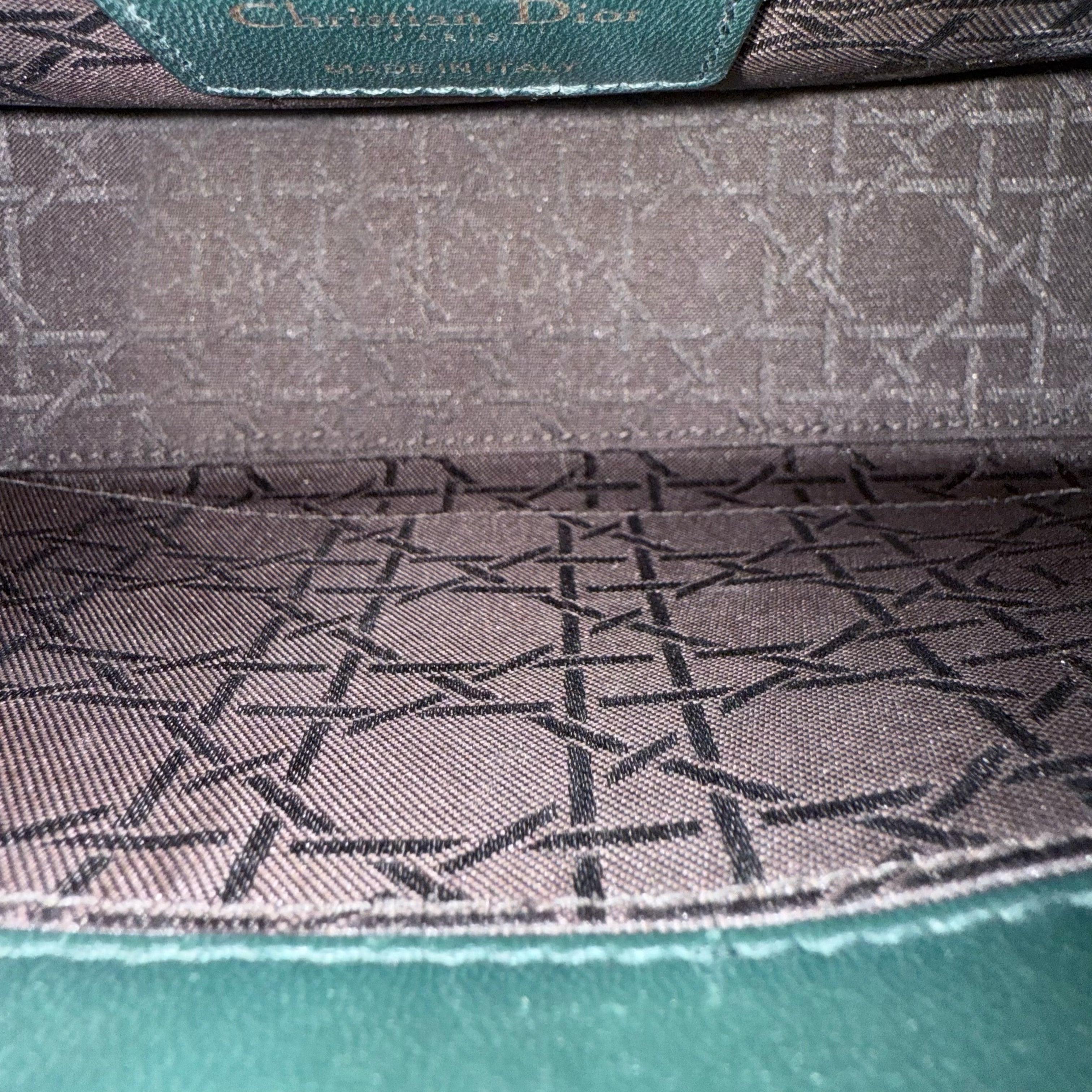 Dior Lady Small ABC - Cannage Lambskin Dark Green Gold Hardware MyABC