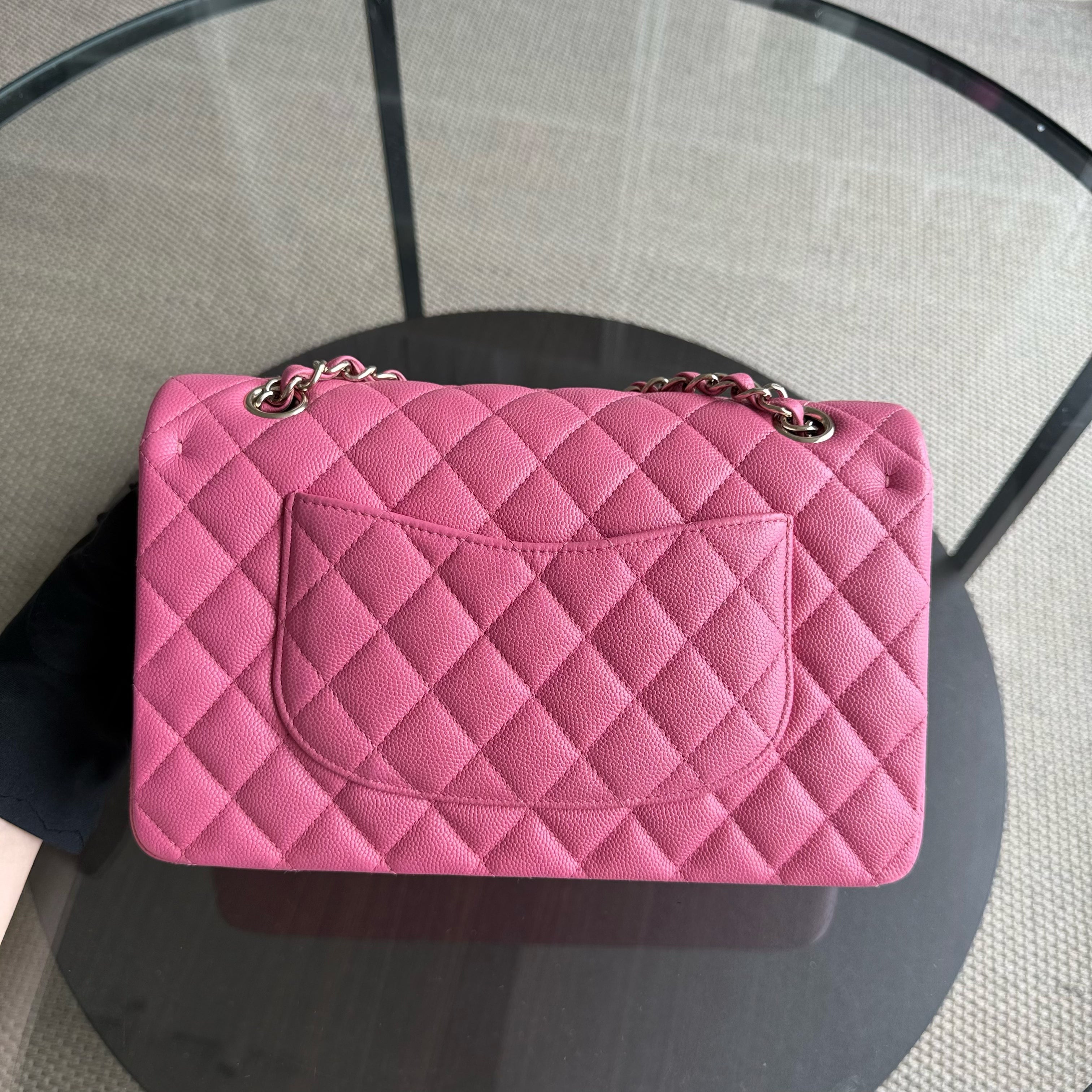 Chanel Classic Flap Medium - Caviar 25CM Quilted Pink Gold Hardware Series 27