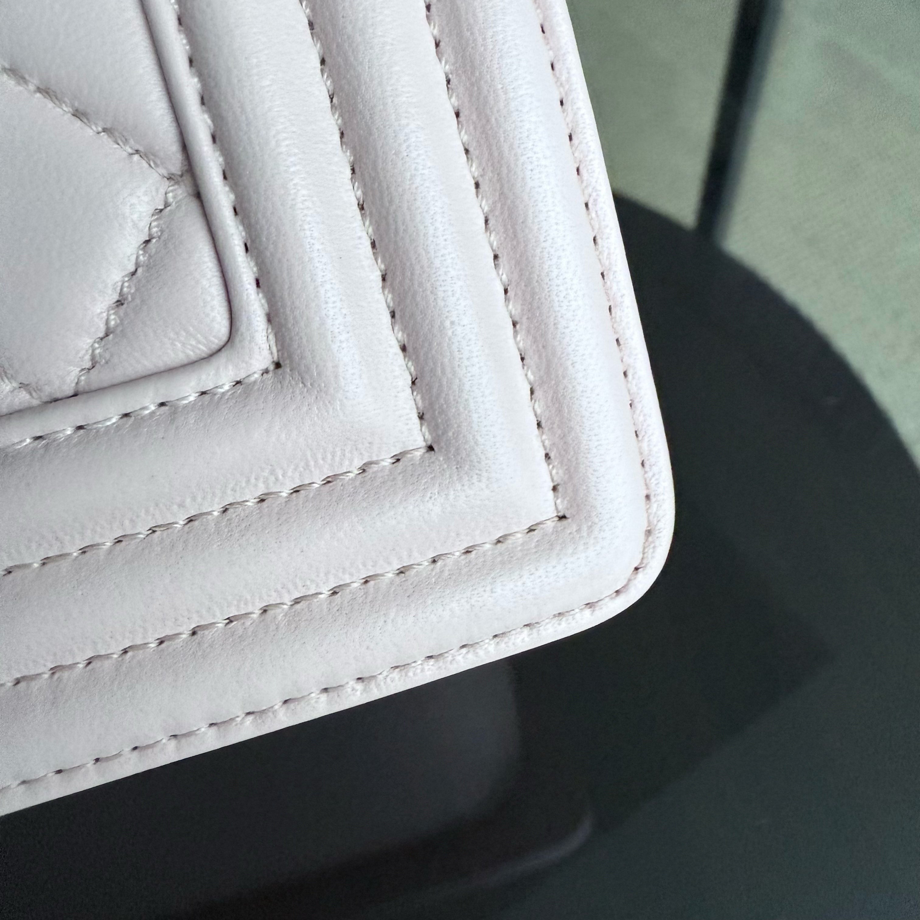 Chanel Boy Medium - 25CM Quilted Lambskin Sakura Light Pink Gold Hardware Series 24