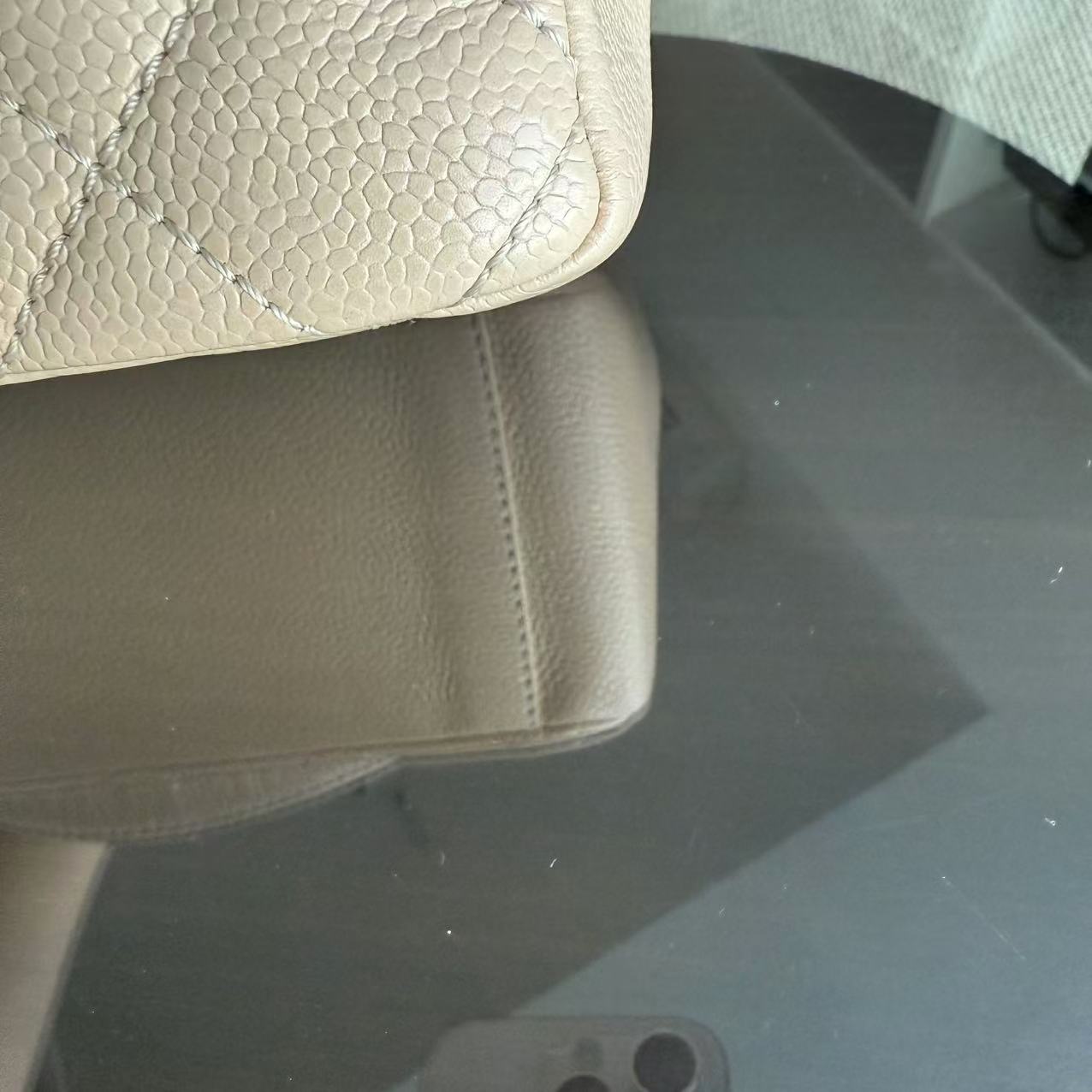 Chanel PST Petite Shopping Tote - Caviar Quilted Beige Gold