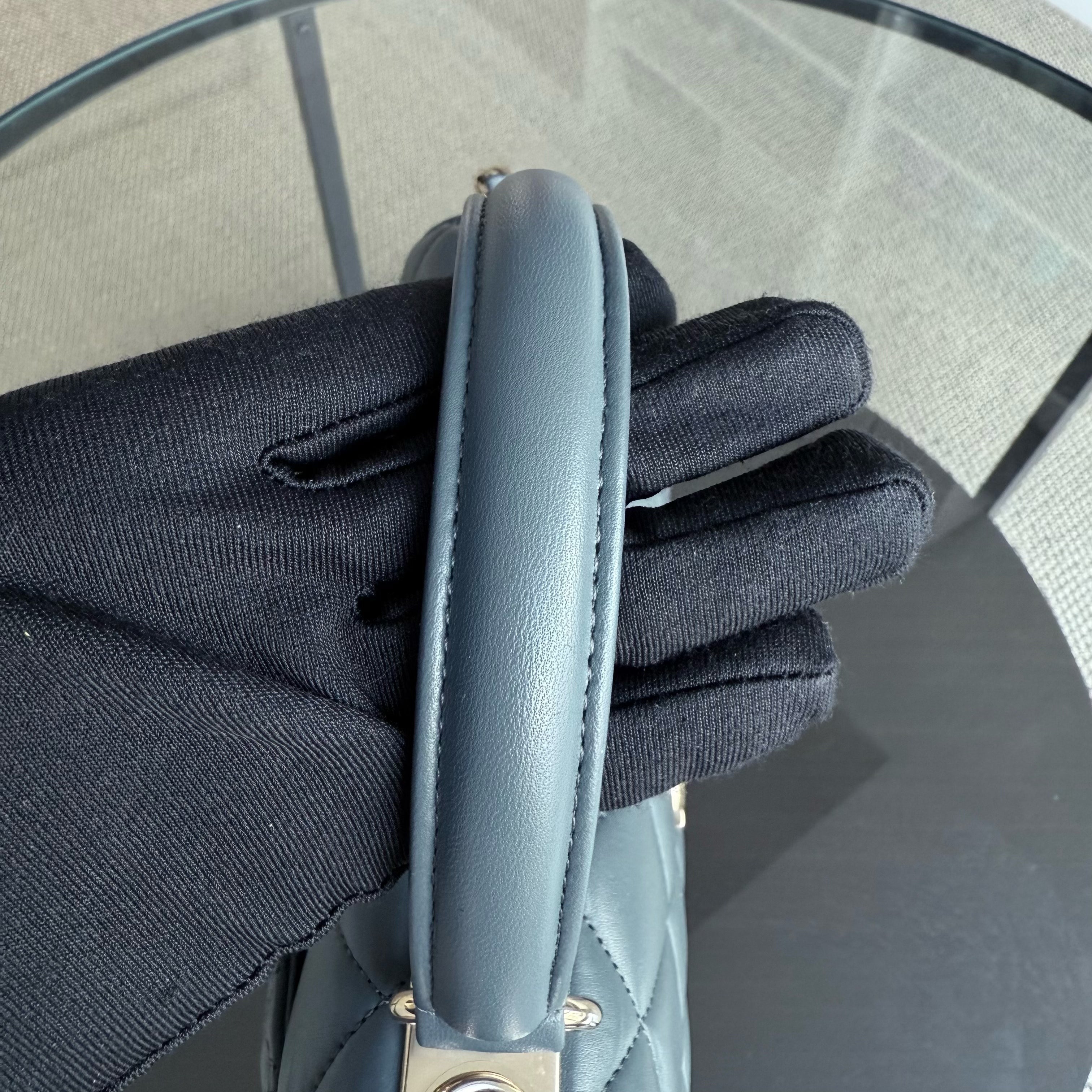 Chanel Trendy CC Small - Quilted Lambskin Haze Blue Gold Hardware Series 26