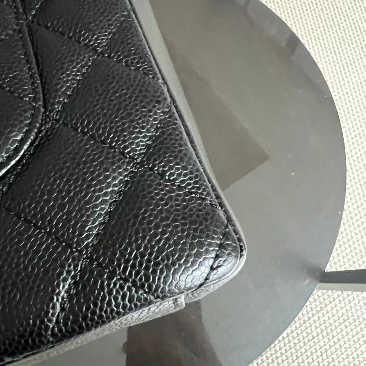 Chanel PST Petite Shopping Tote - Caviar Quilted Black Golden Hardware Series 14