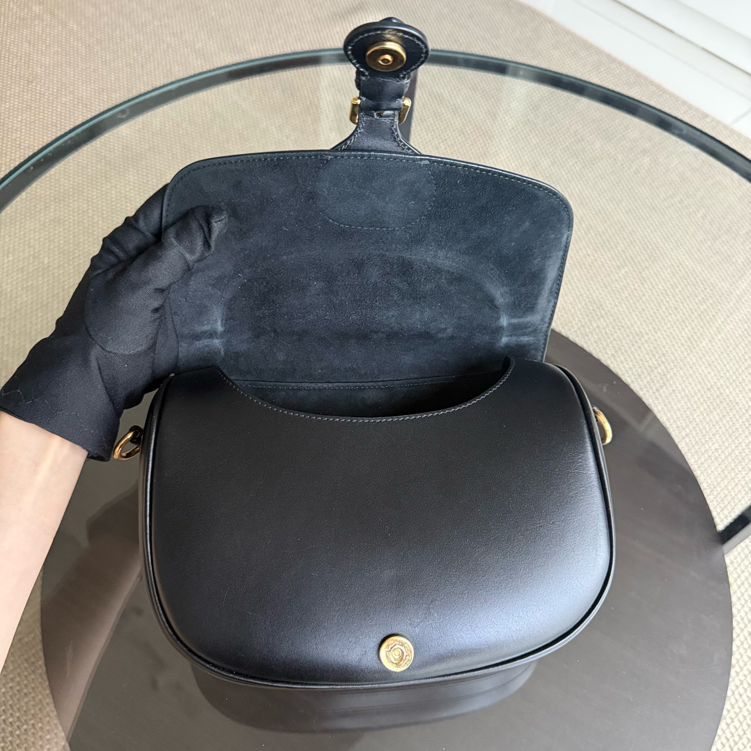 Dior Bobby Medium - Smooth Calfskin Black Gold Hardware