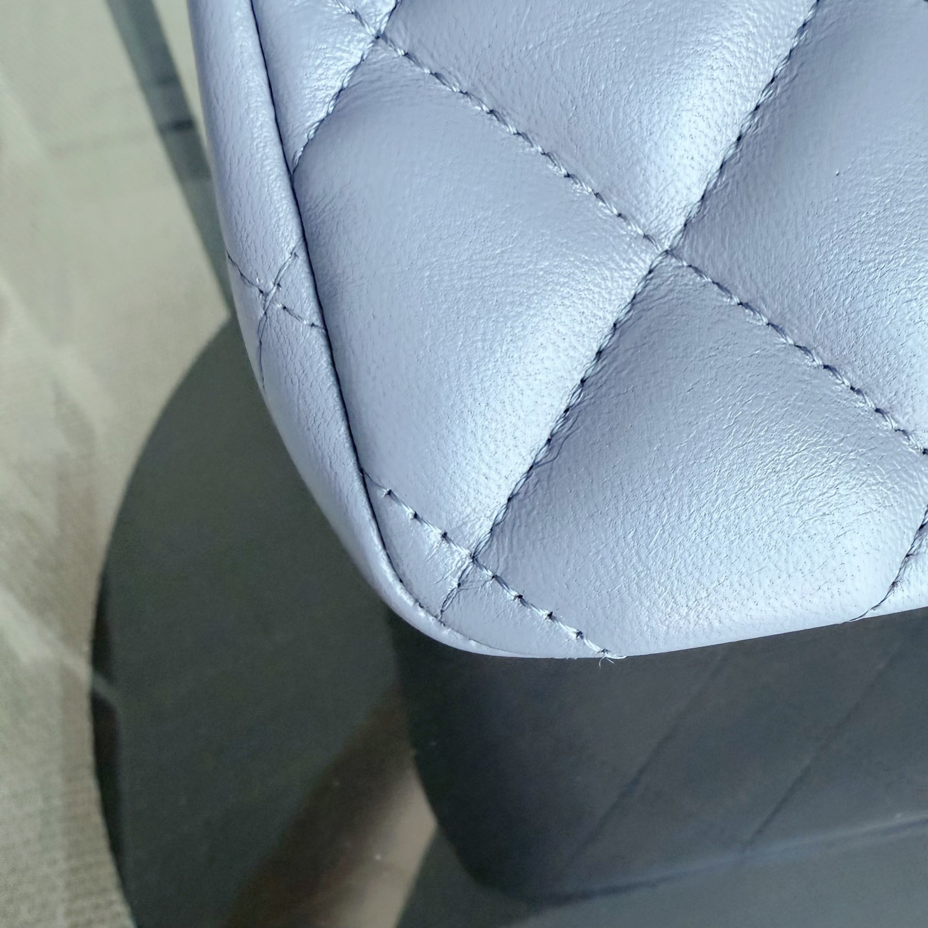 Chanel Classic Flap Jumbo - Double Flap 30CM Quilted Lambskin Lavender Silver Hardware Series 15