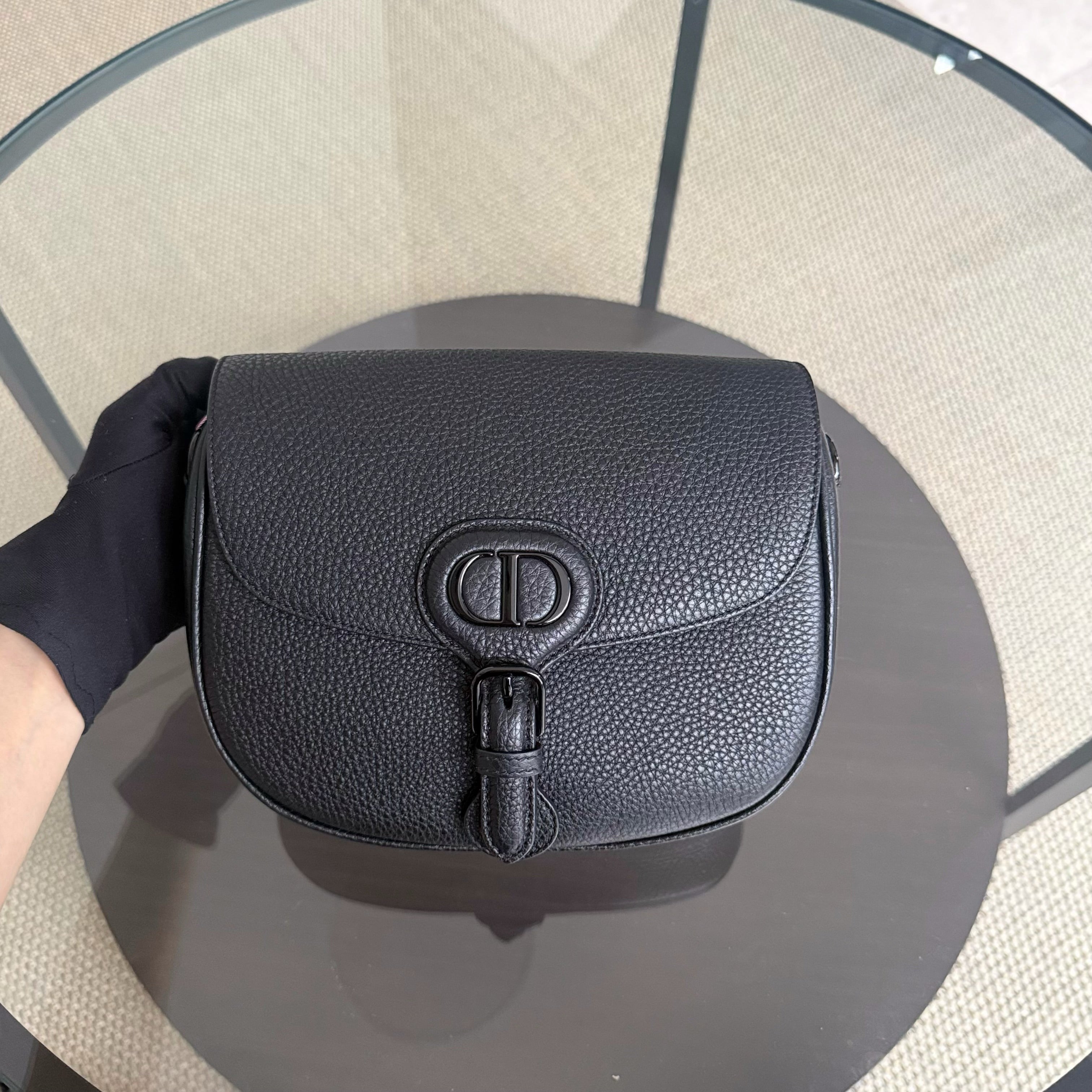 Dior Bobby Medium - Caviar Black All Black Hardware