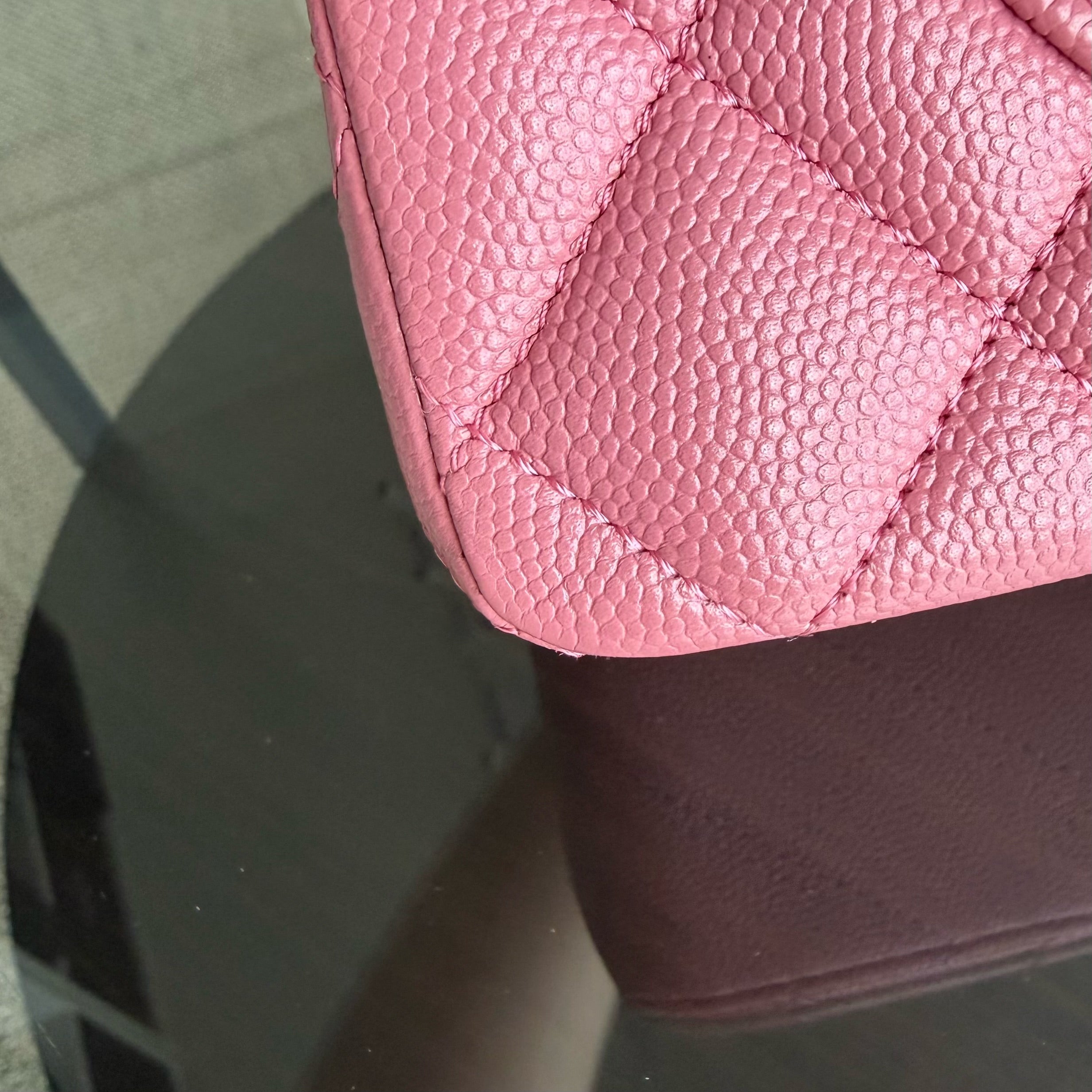 Chanel Classic Flap Small - Caviar 23CM Quilted Barbie Pink Gold Hardware Microchip