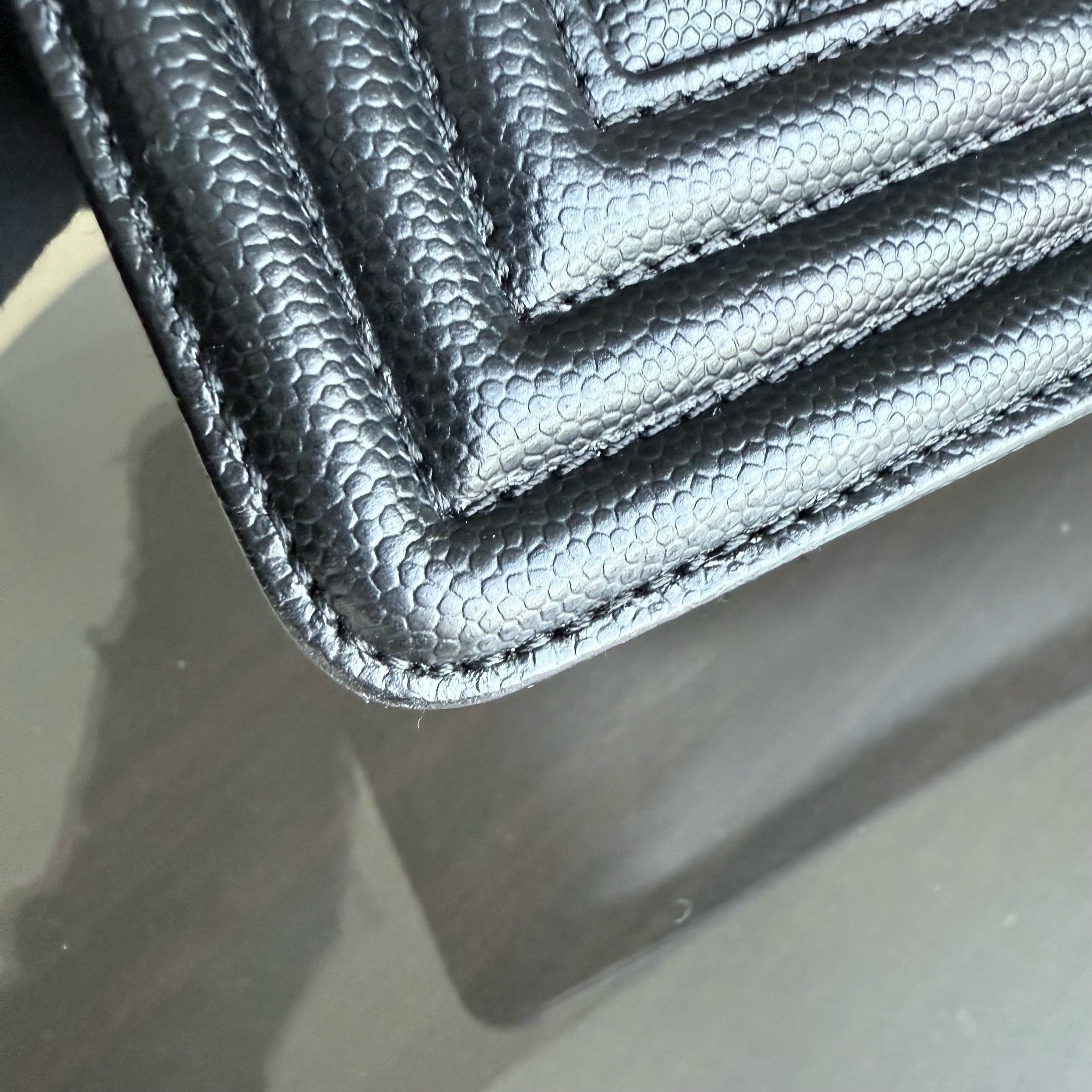 Chanel Boy Small - Caviar 20CM Quilted Black Gold Hardware Series 26