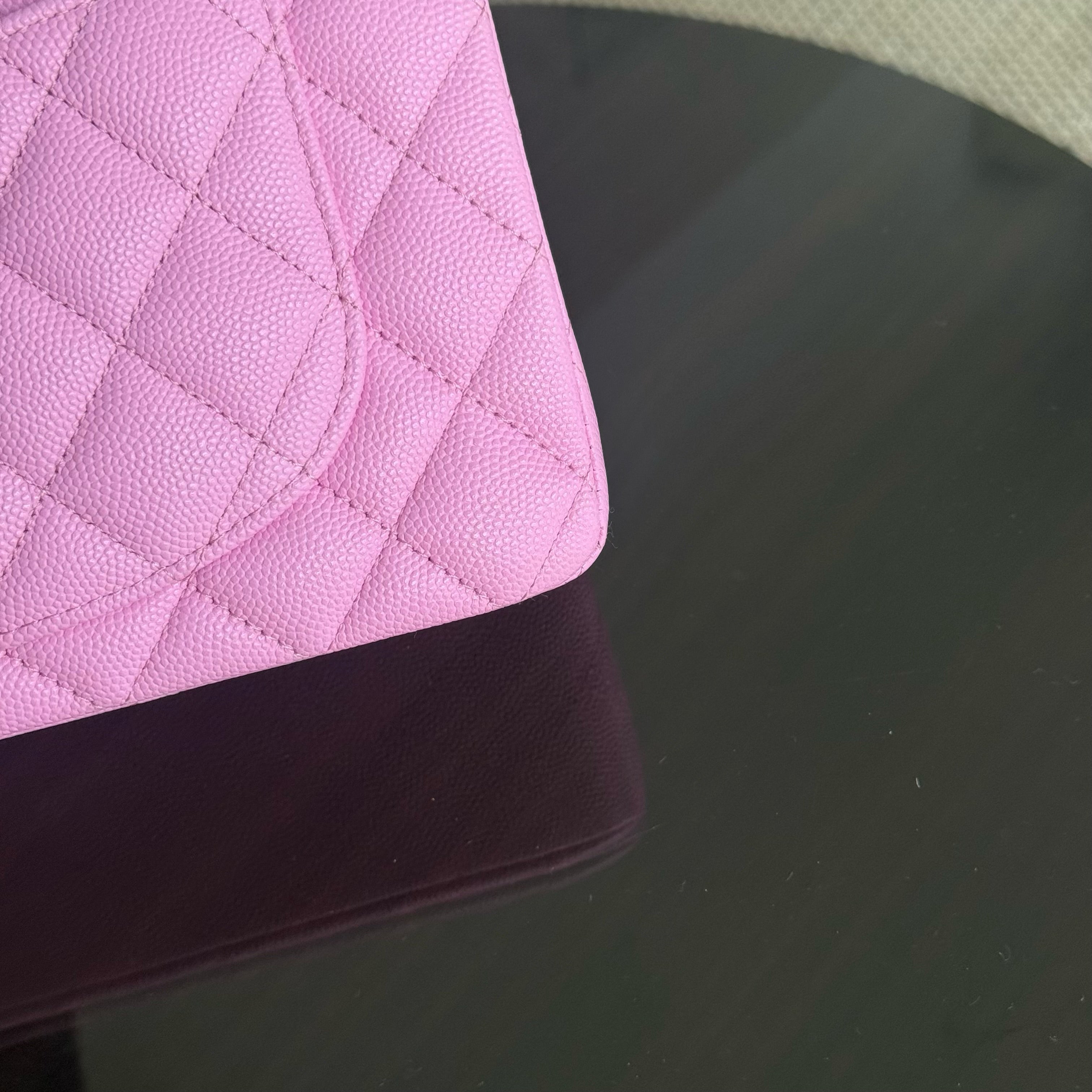 Chanel Classic Flap Small - Caviar 23CM Quilted Barbie Pink Light Gold Hardware Microchip