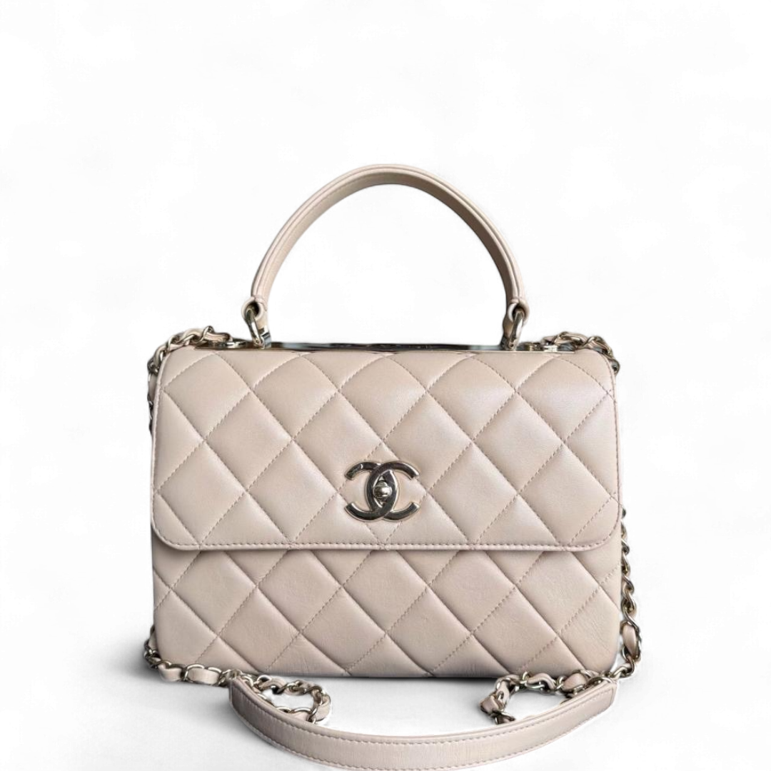 Chanel Trendy CC - Quilted Lambskin Beige Gold Hardware Series 31
