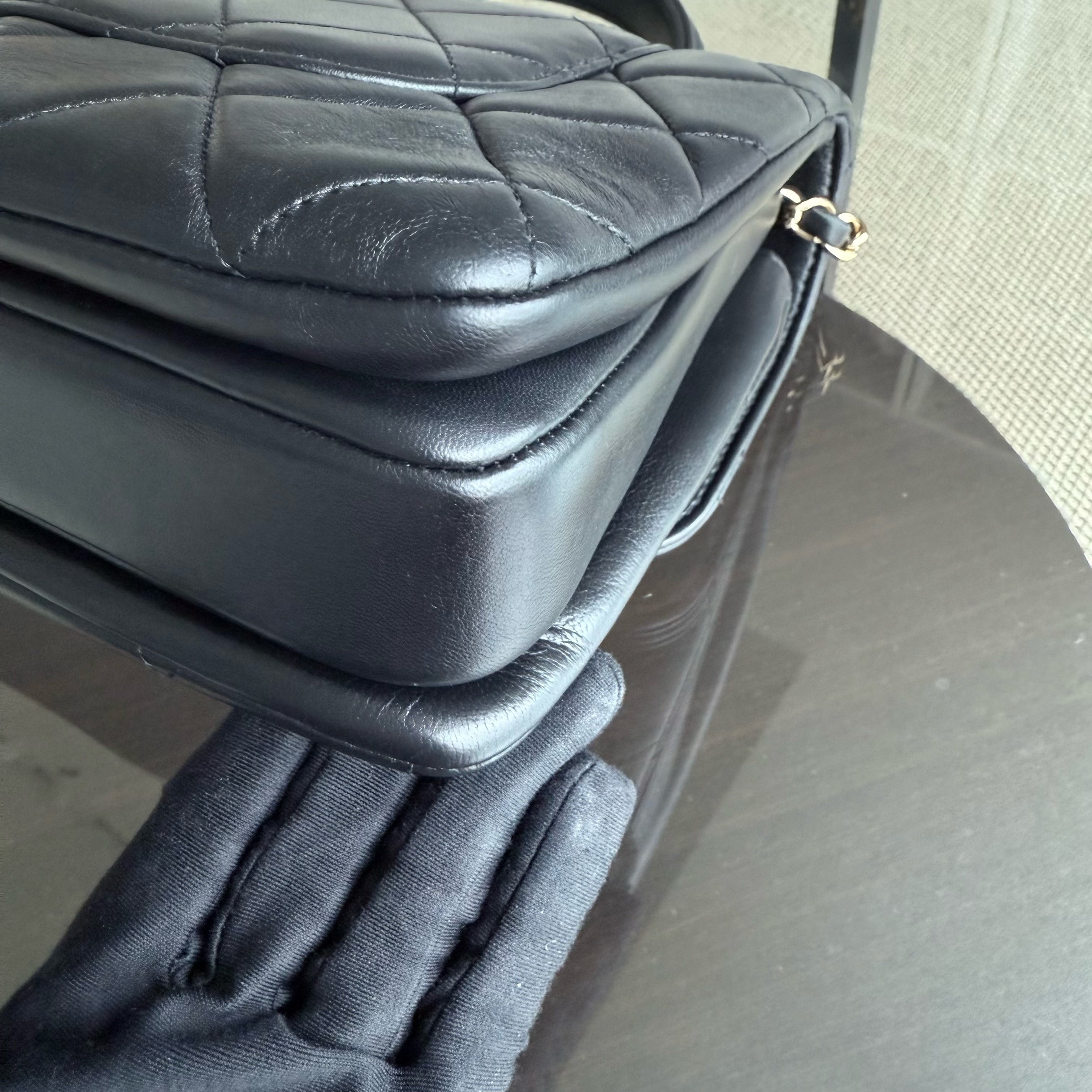 Chanel Trendy CC Small - Quilted Lambskin Black Gold Hardware Series 26