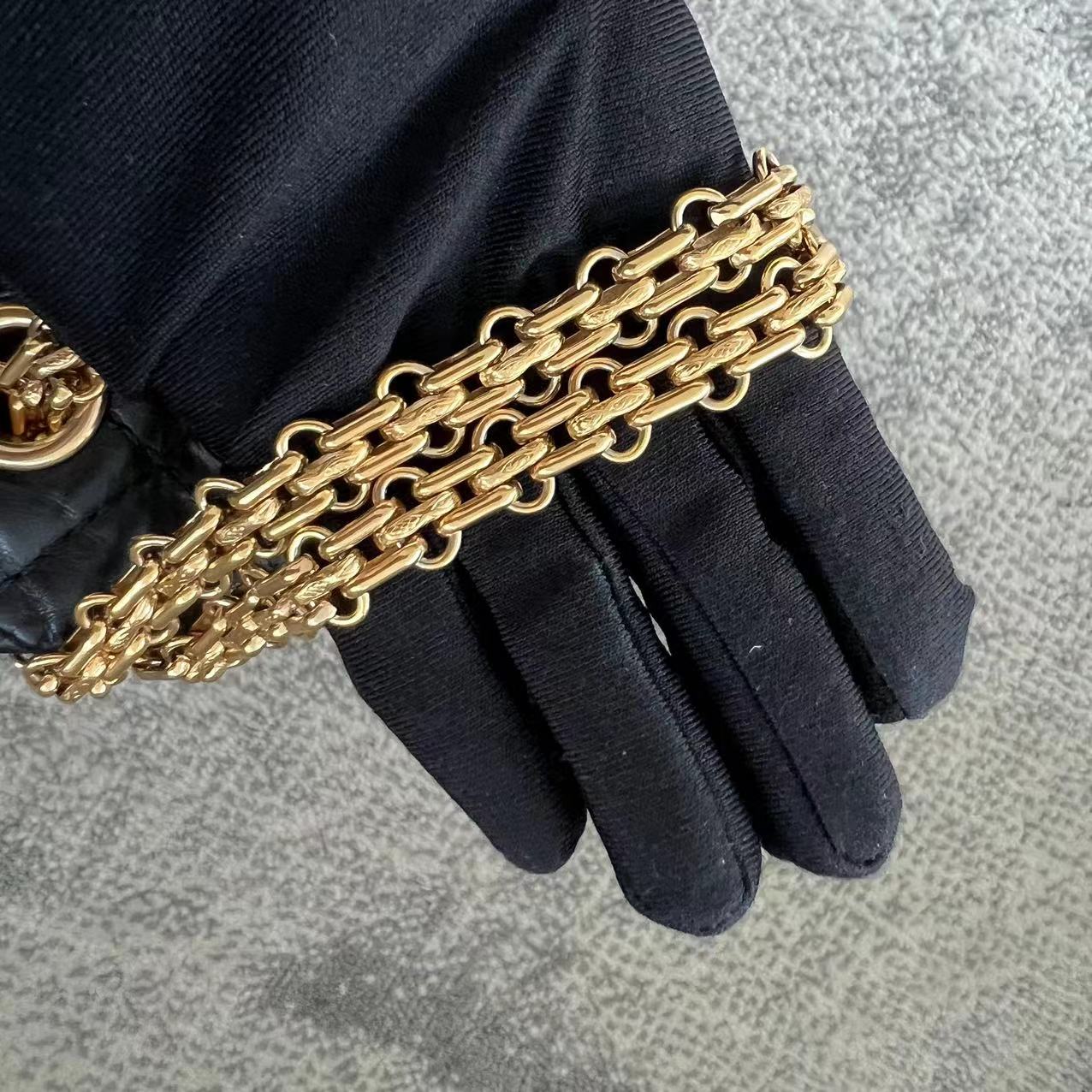 Chanel 2.55 226 Reissue 28CM Quilted Aged Calfskin Black Golden Hardware