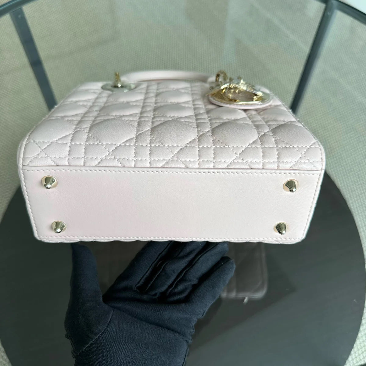 Dior Lady Small ABC - Cannage Lambskin MyABC Light Pink Gold Hardware
