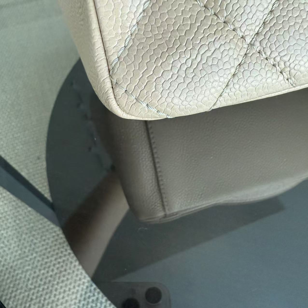 Chanel PST Petite Shopping Tote - Caviar Quilted Beige Gold