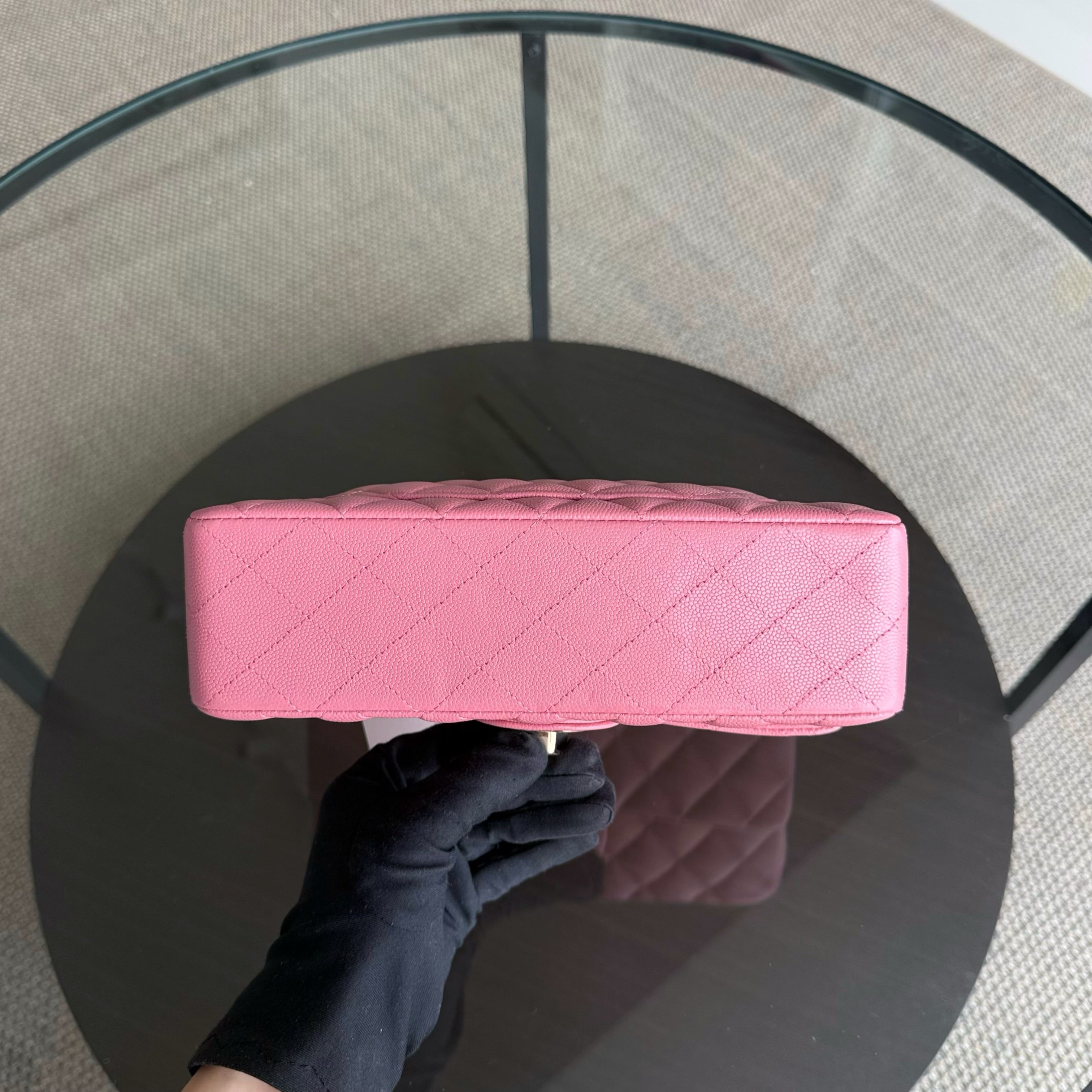 Chanel Classic Flap Small - Caviar 23CM Quilted Barbie Pink Gold Hardware Microchip