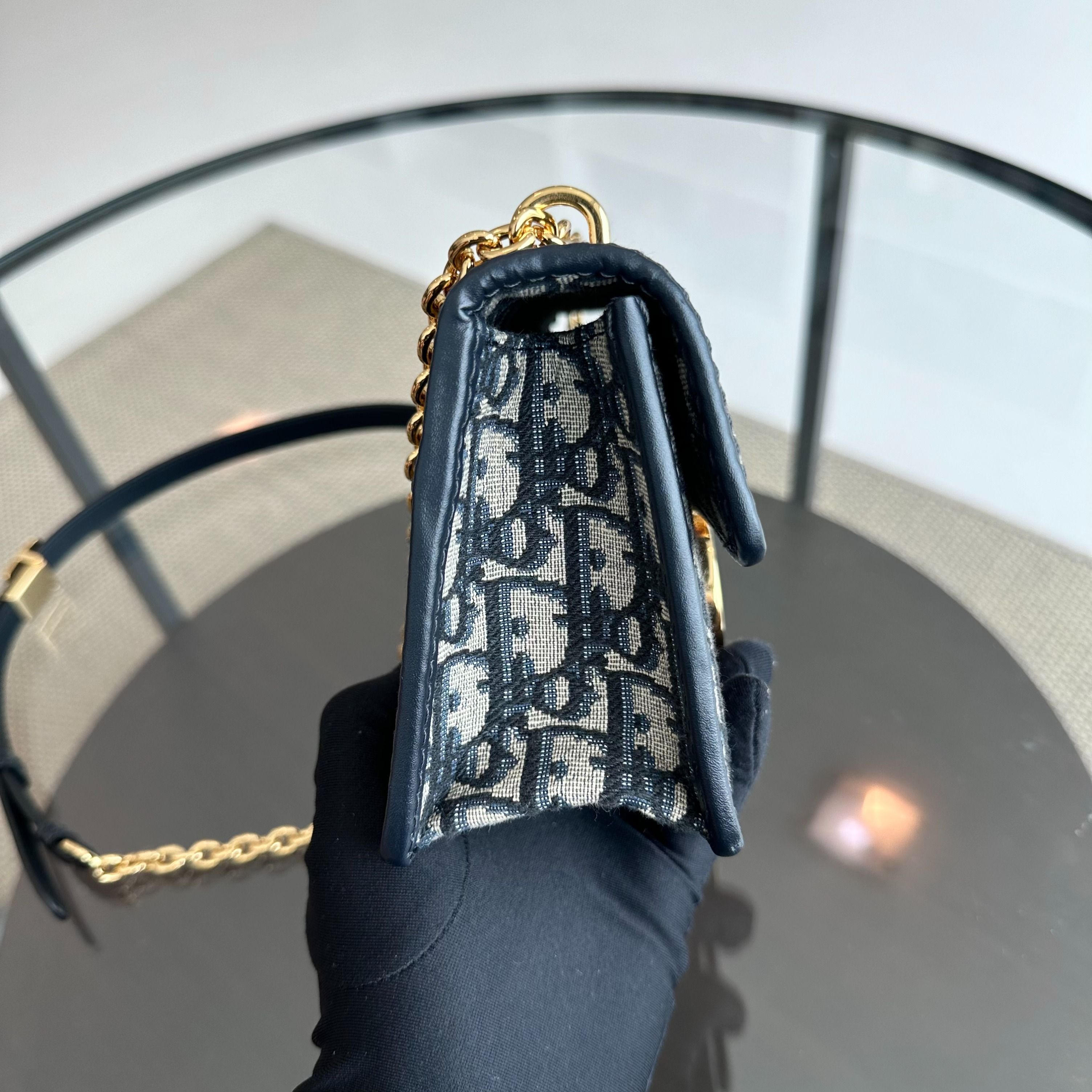 *2024 Receipt, Full Set* Dior Montaigne 30 East West Oblique Monogram Shoulder Bag GHW - Luxury Evermore