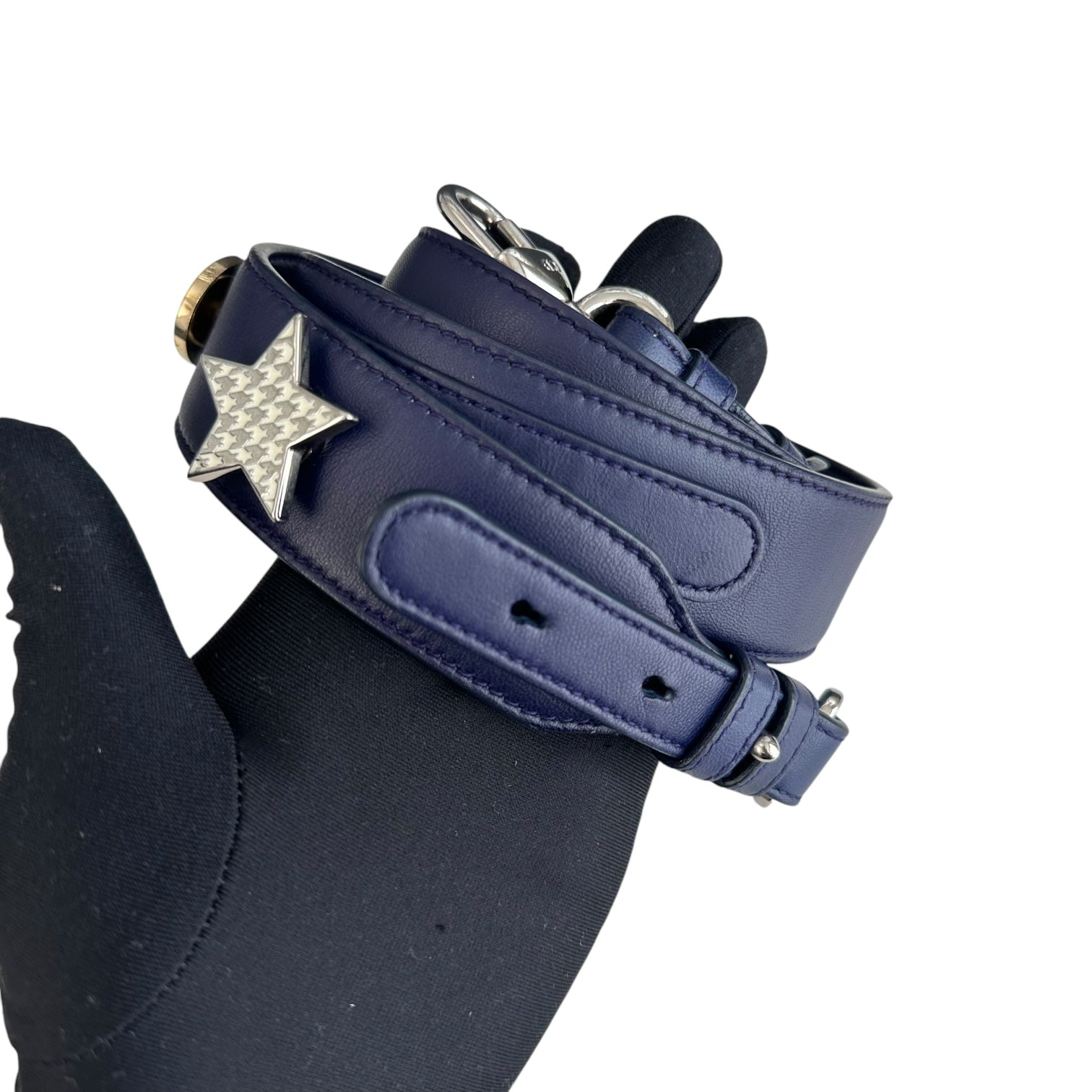 Dior Lady Small - Cannage Lambskin Dark Blue Silver Hardware