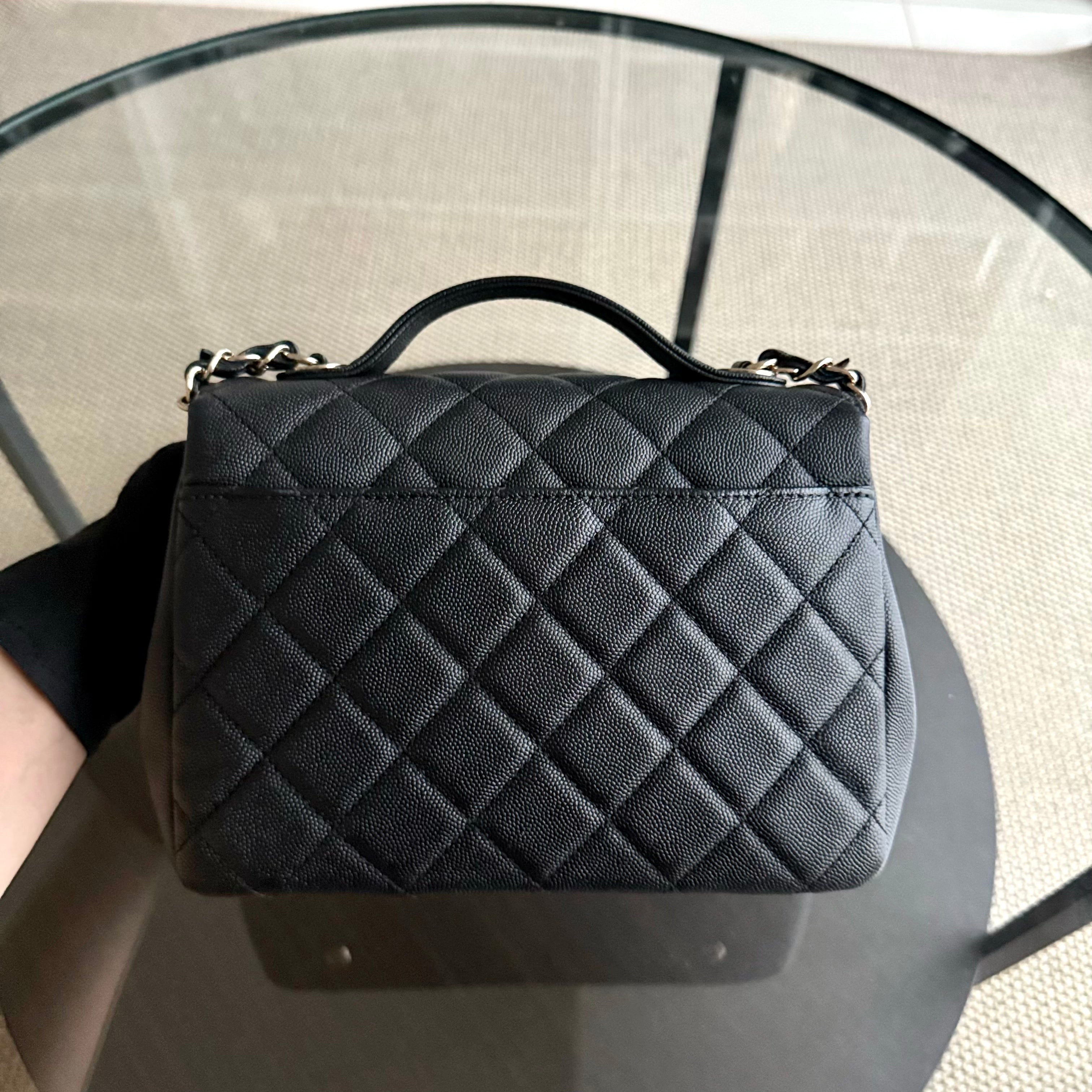 Chanel Business Affinity Medium - Caviar Quilted Grained Clafskin Black Gold Hardware