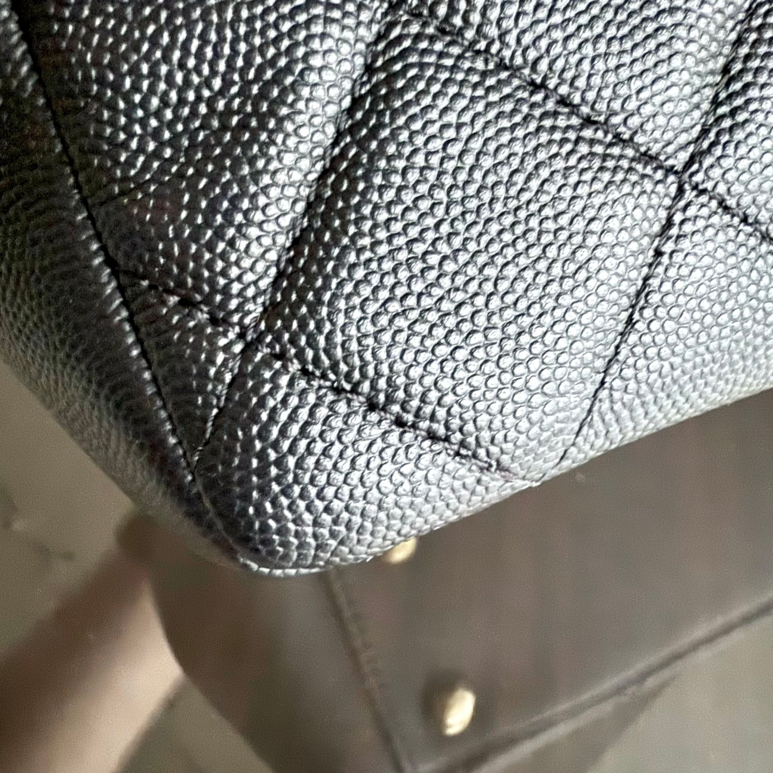 Chanel Business Affinity Medium - Caviar Quilted Grained Clafskin Black Gold Hardware