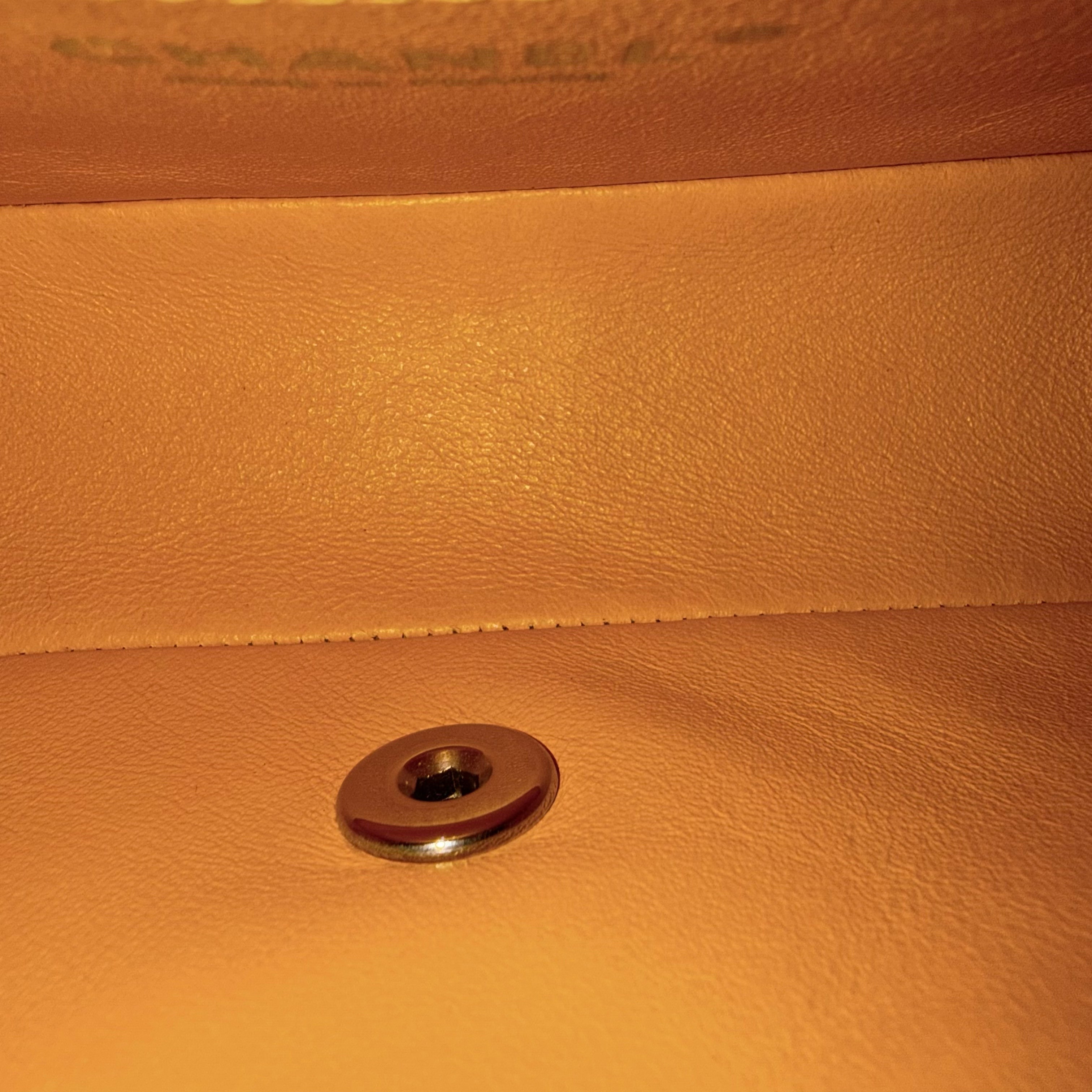 Chanel Classic Flap Mini - 20CM Quilted Lambskin Yellow Silver Hardware Series 25