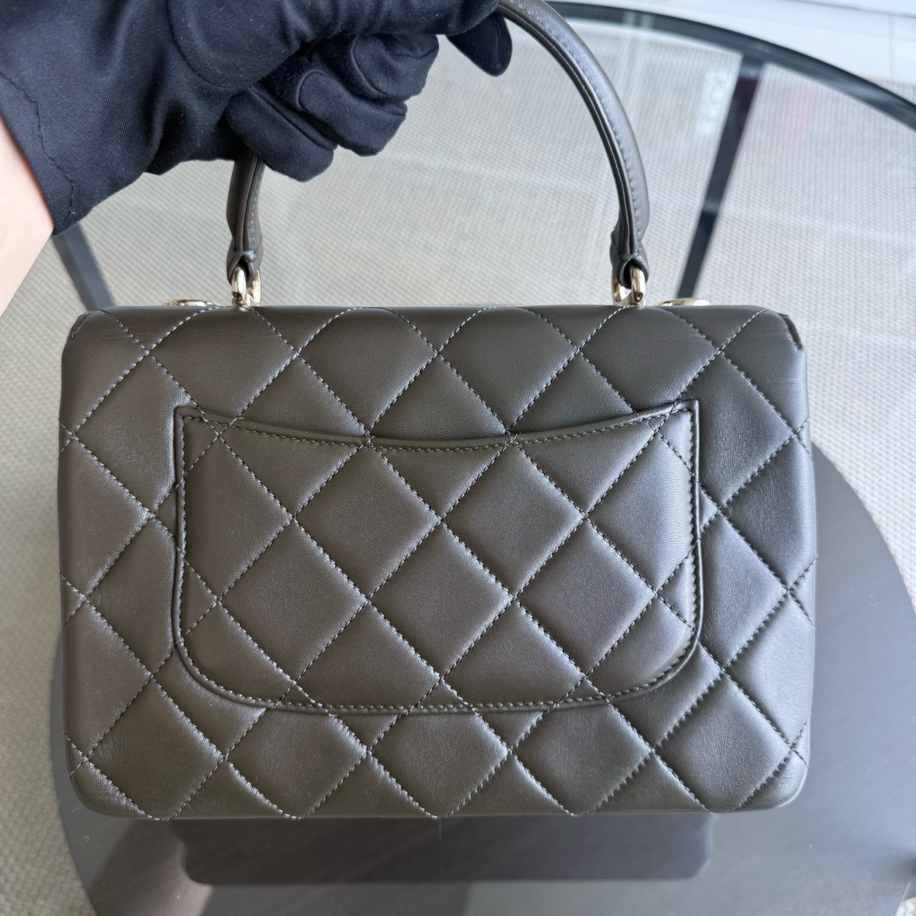 Chanel Trendy CC Small - Quilted Lambskin Brown Gold Hardware