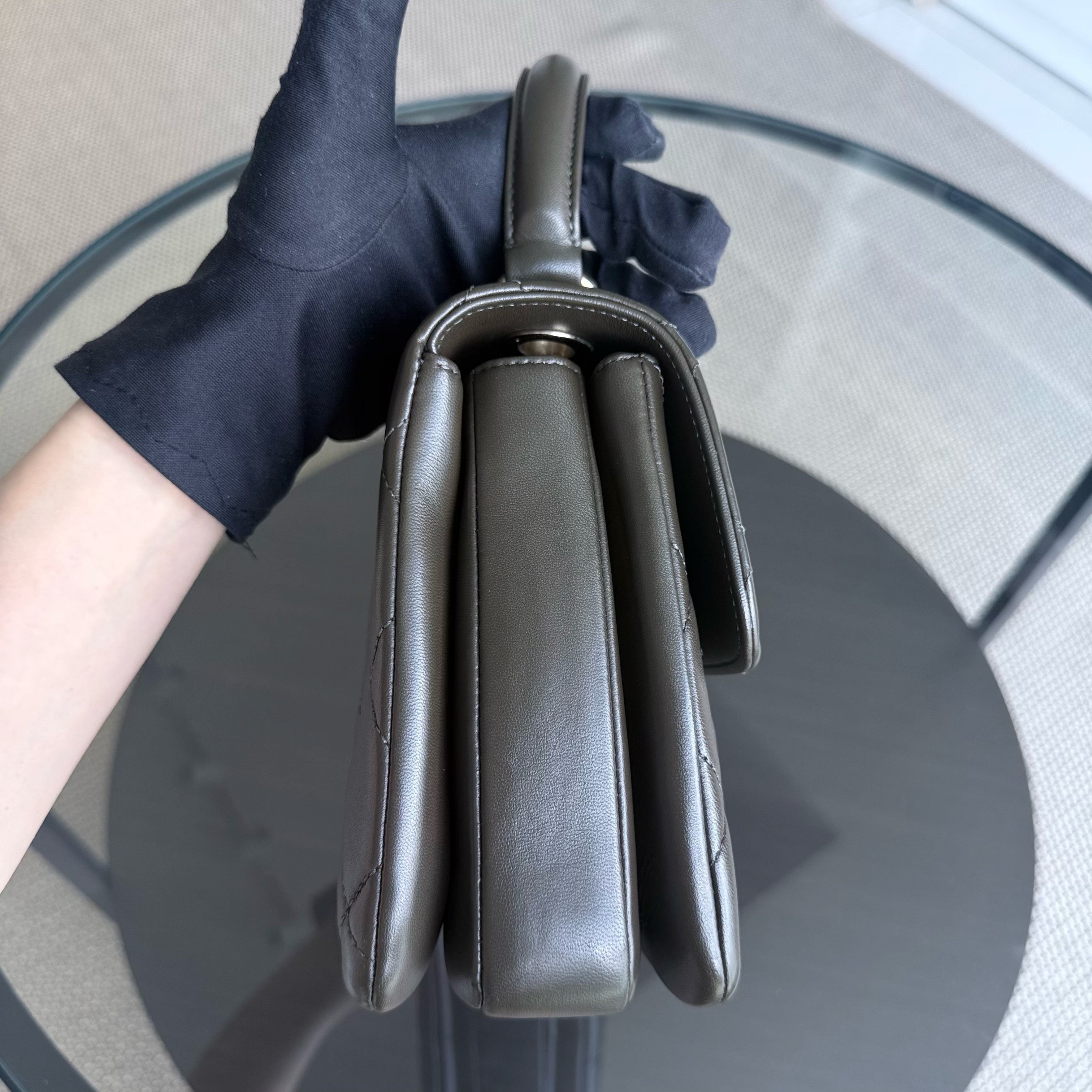 Chanel Trendy CC Small - Quilted Lambskin Brown Gold Hardware