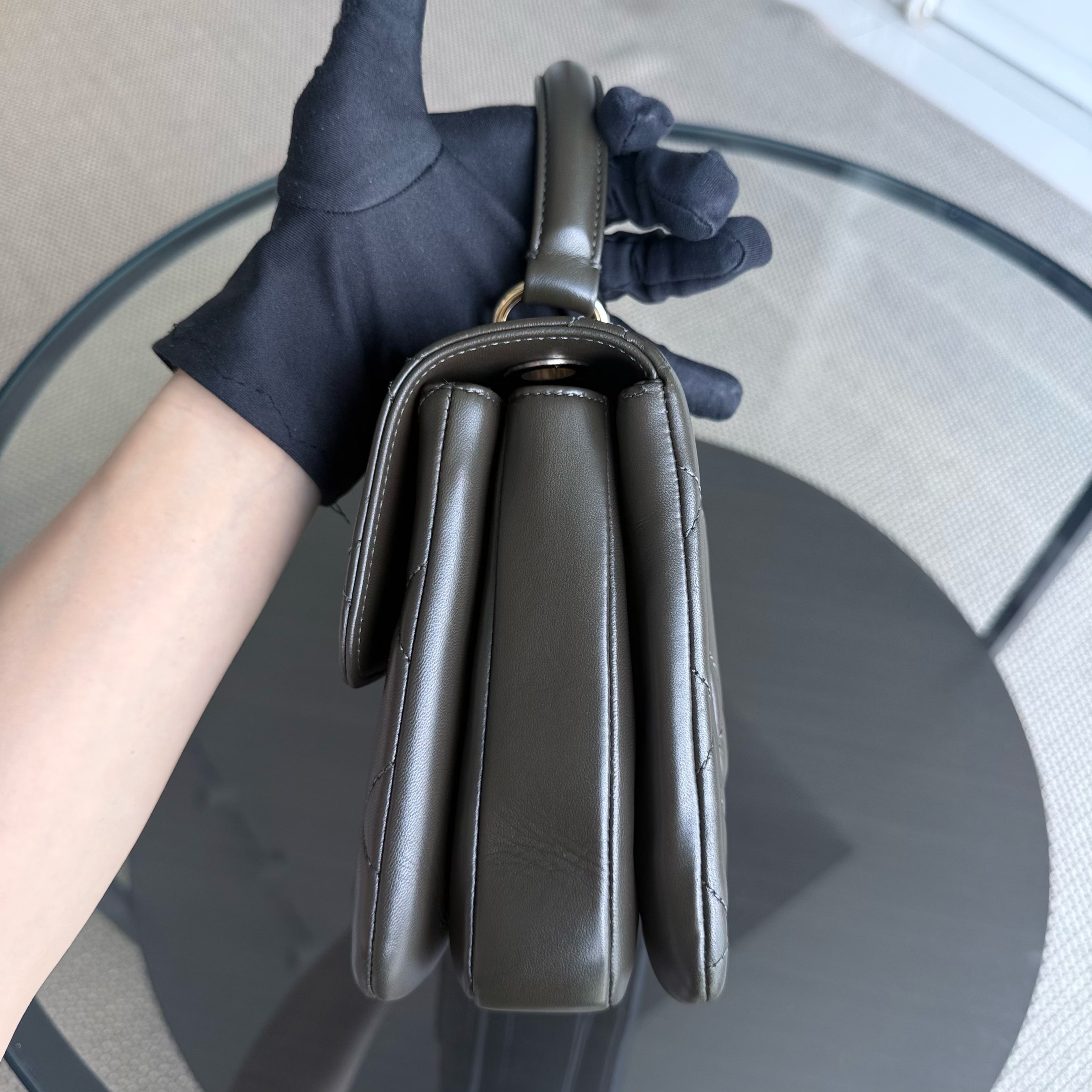 Chanel Trendy CC Small - Quilted Lambskin Brown Gold Hardware