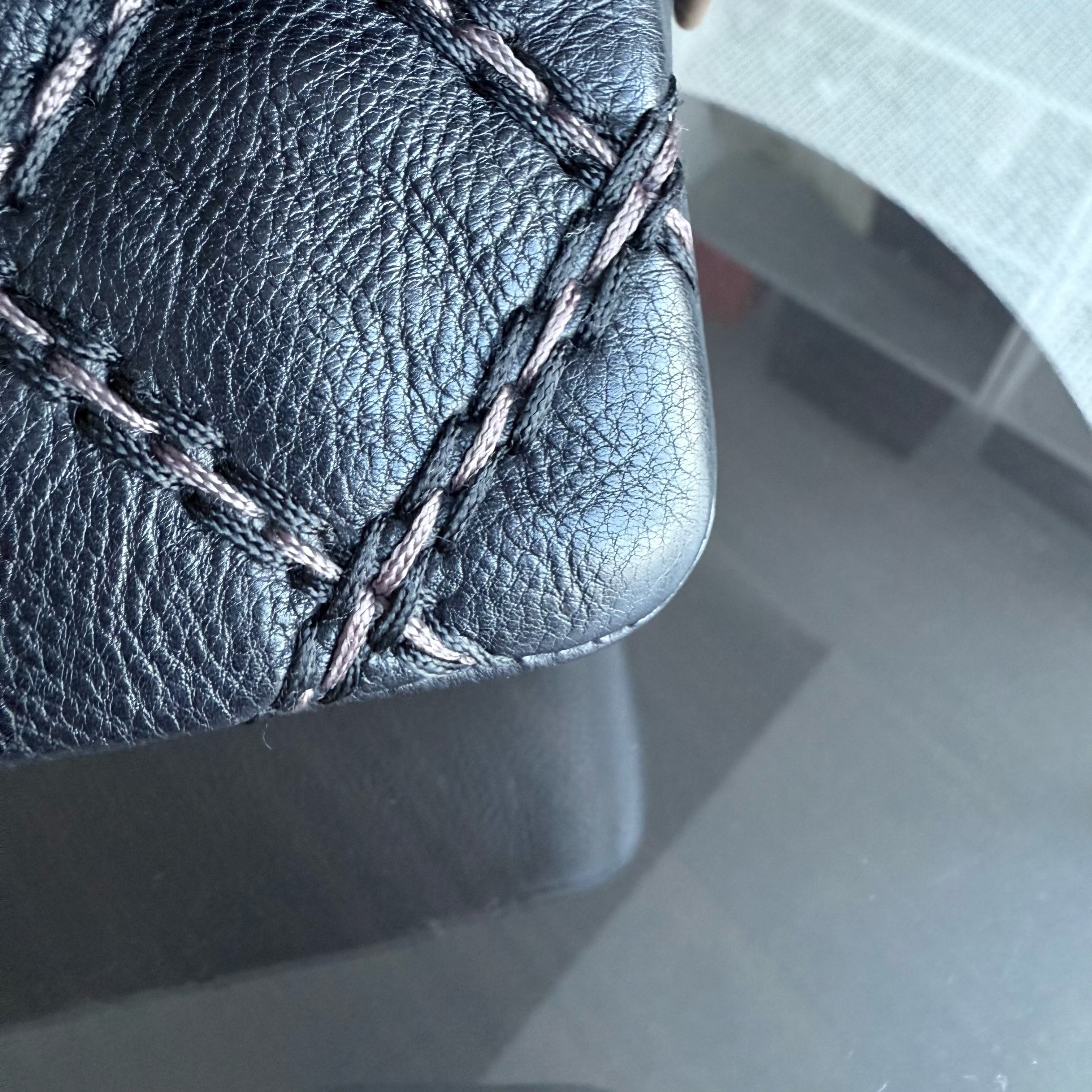 Chanel Seasonal Flap - Quilted Stitch Calfskin Zip Bag Black Gold Hardware Series 19
