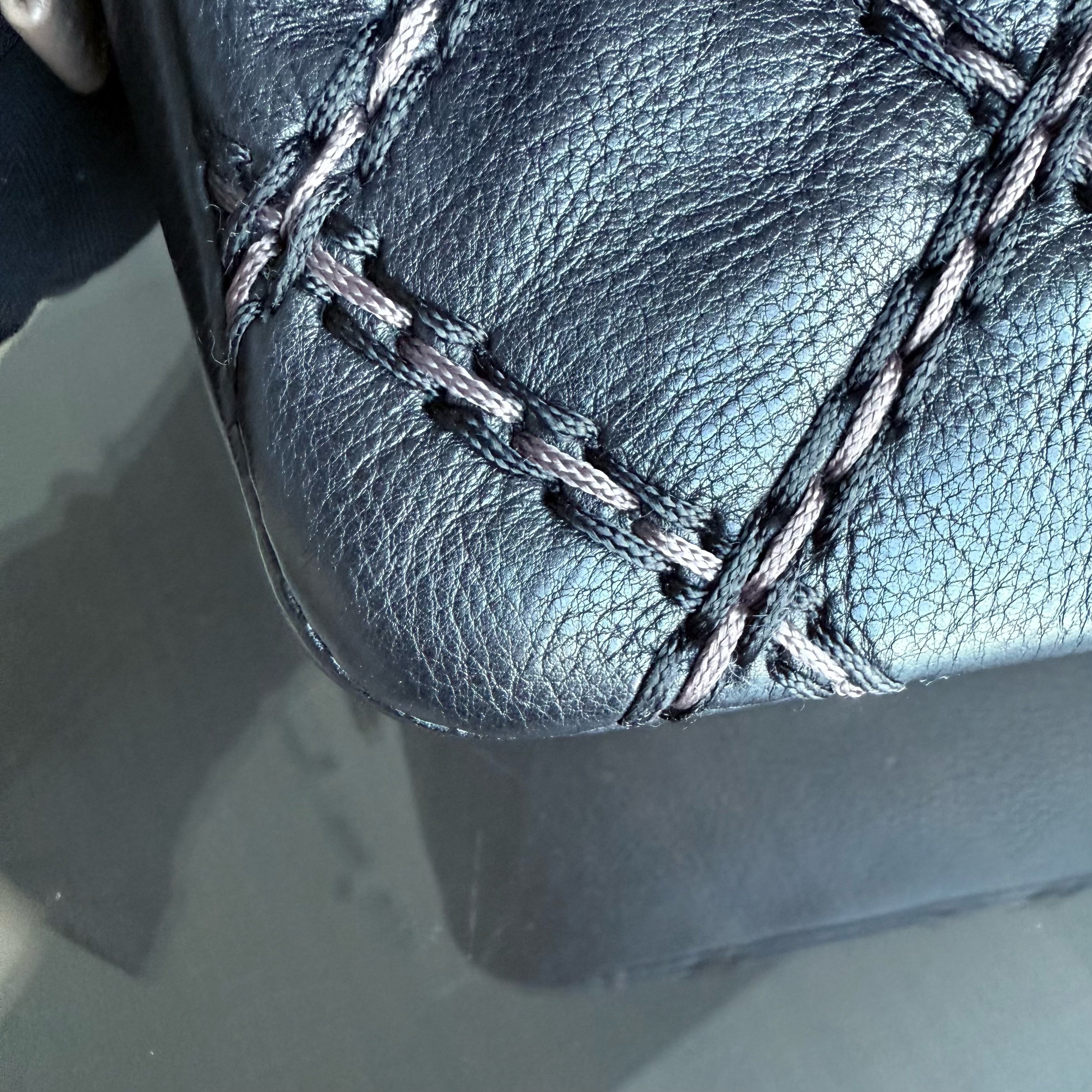 Chanel Seasonal Flap - Quilted Stitch Calfskin Zip Bag Black Gold Hardware Series 19