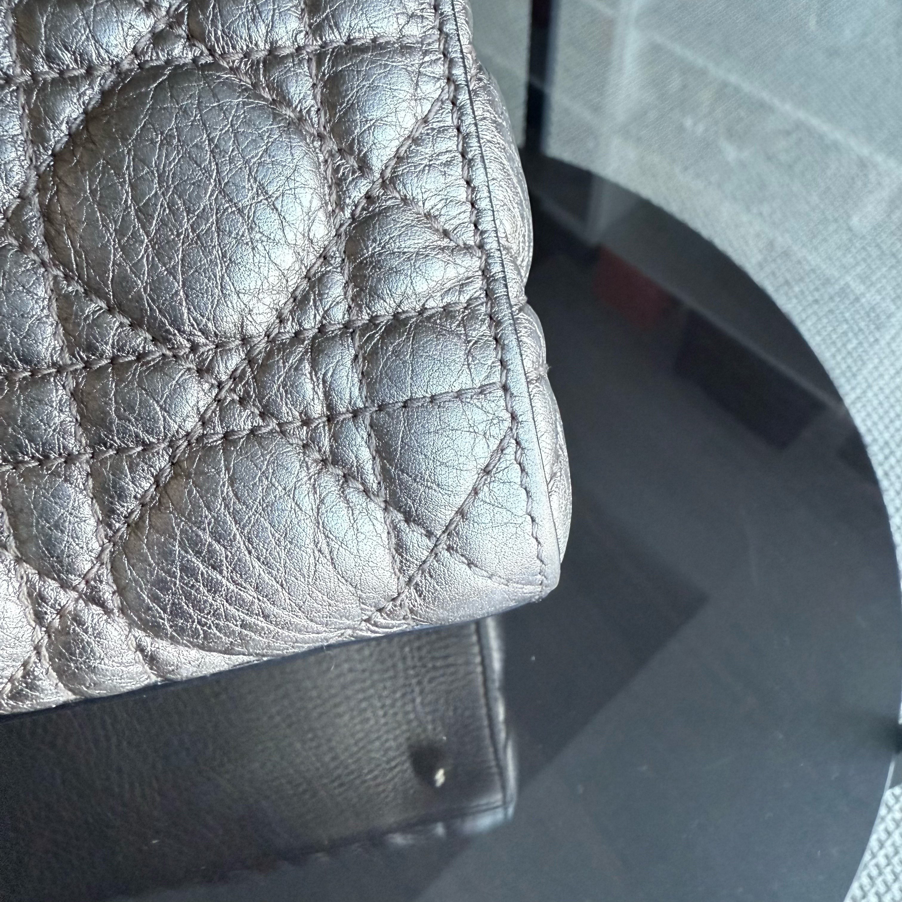 Dior Lady Medium Flap - Cannage Metallic Gold Gold Hardware