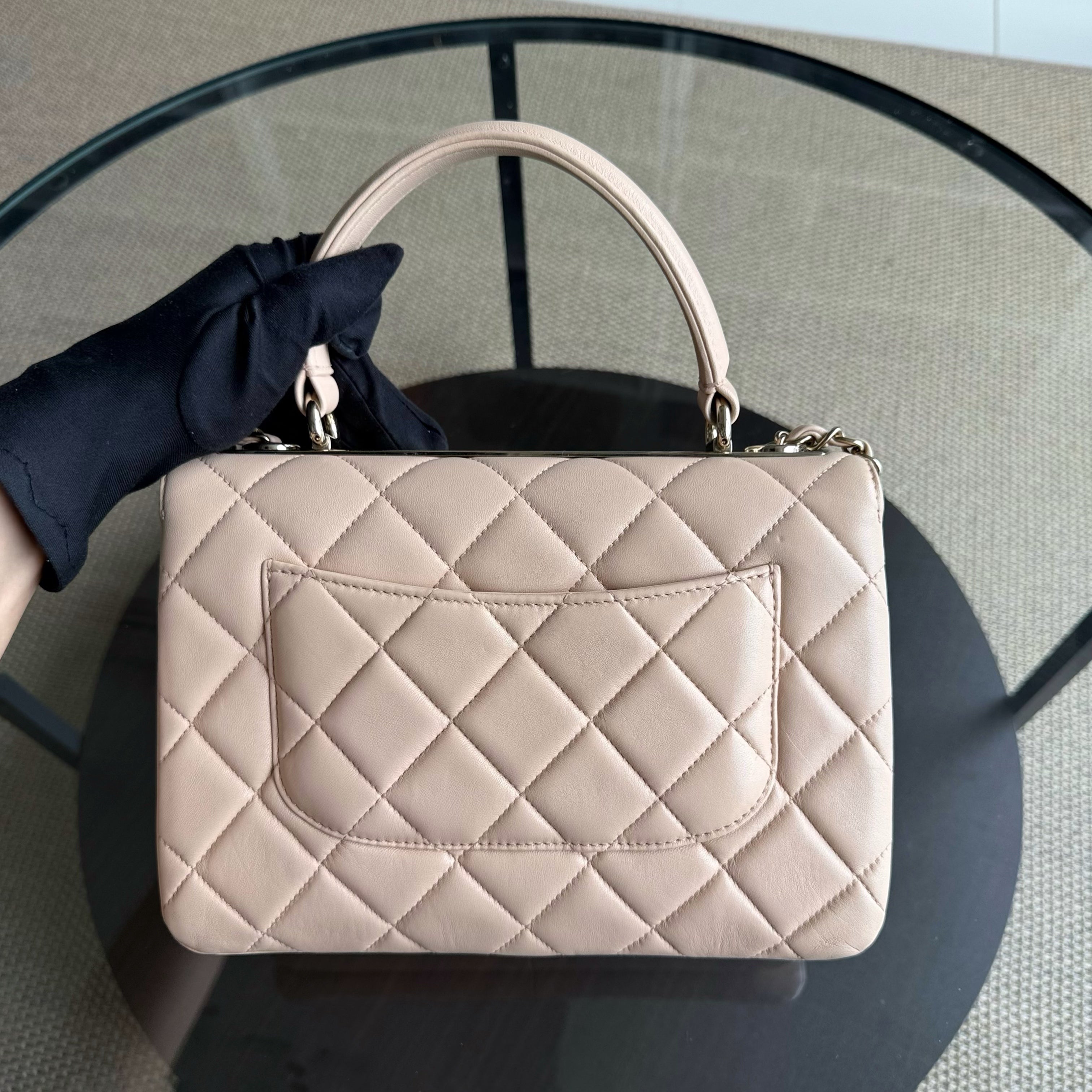 Chanel Trendy CC - Quilted Lambskin Beige Gold Hardware Series 31