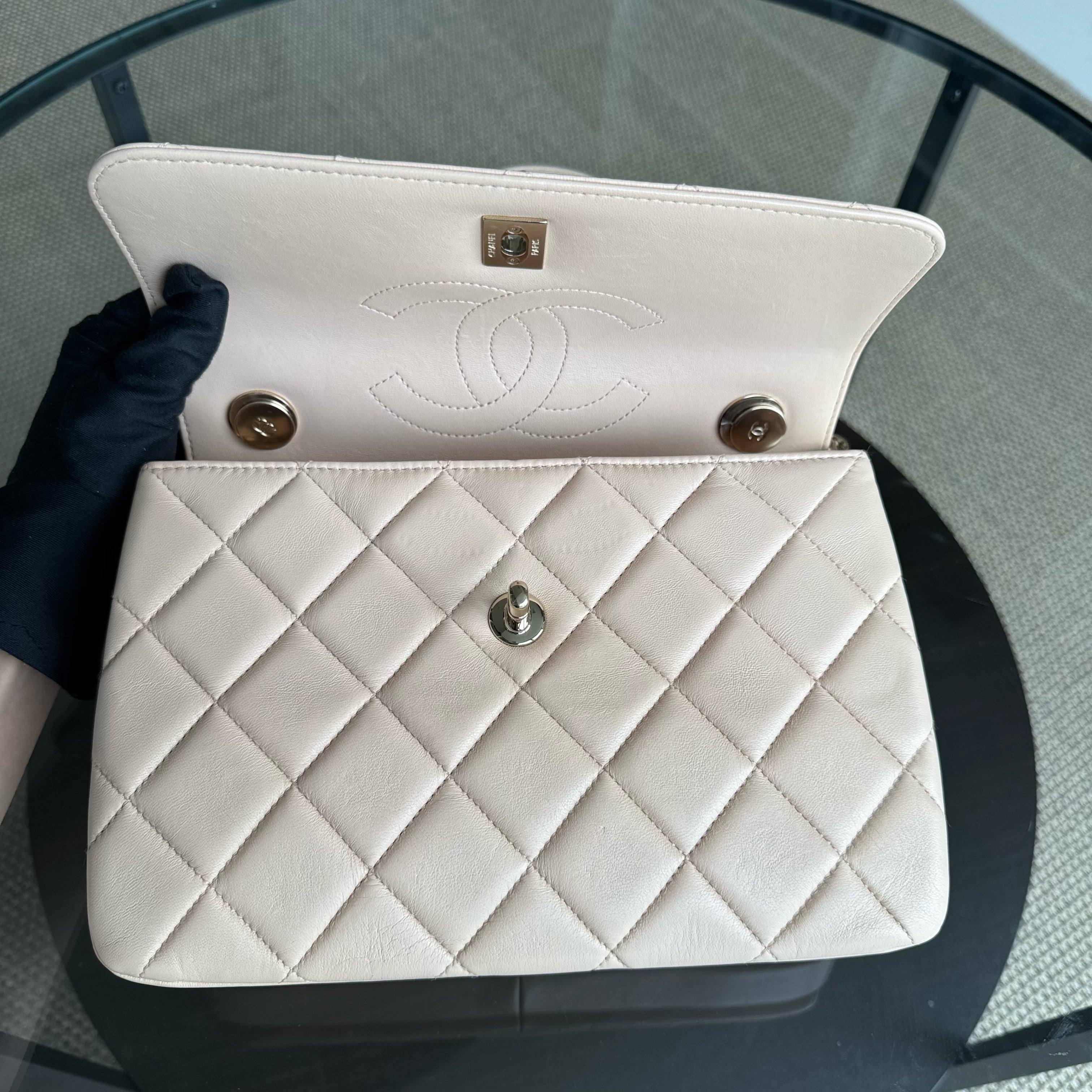 Chanel Trendy CC - Quilted Lambskin Beige Gold Hardware Series 31